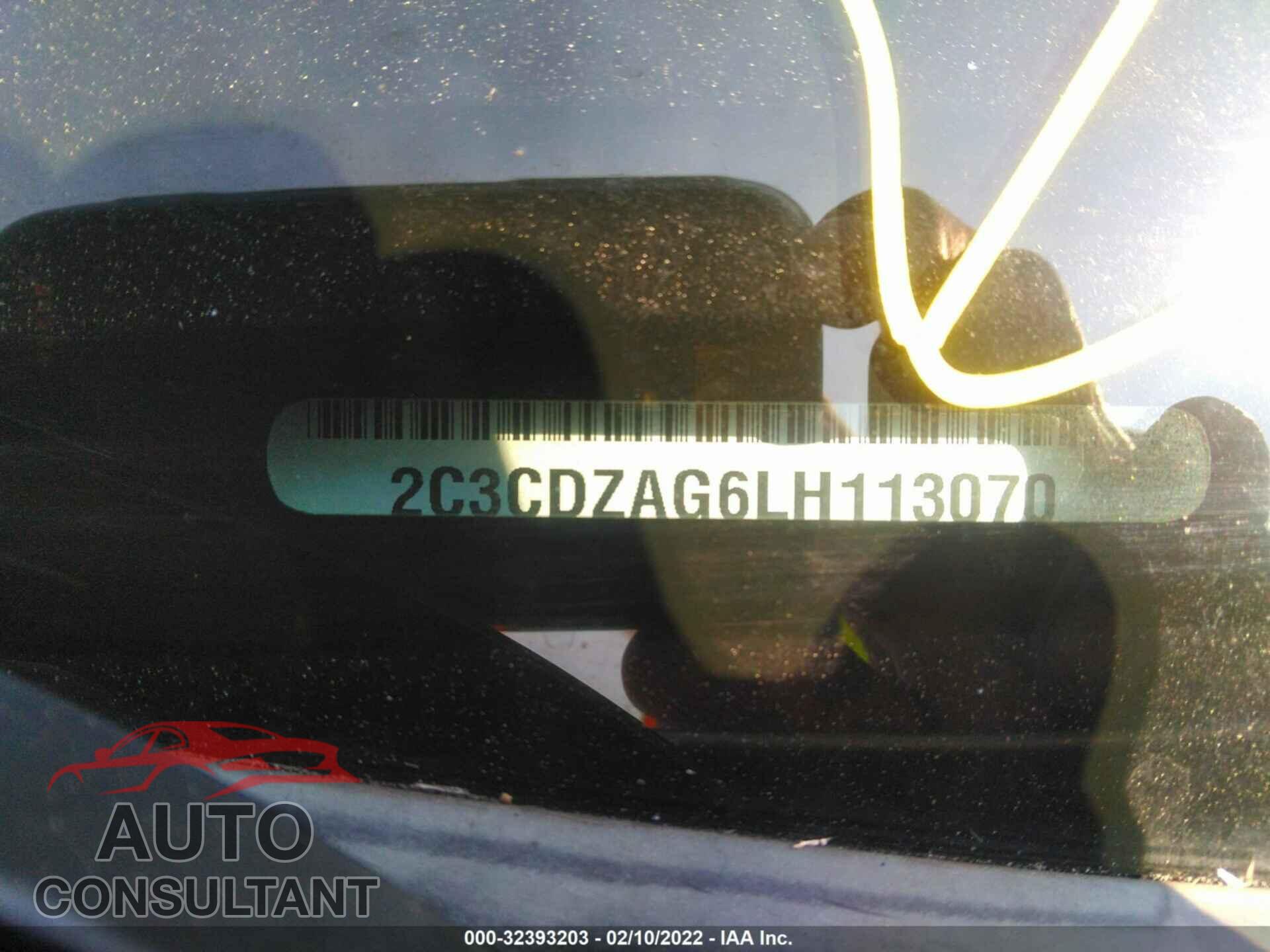 DODGE CHALLENGER 2020 - 2C3CDZAG6LH113070