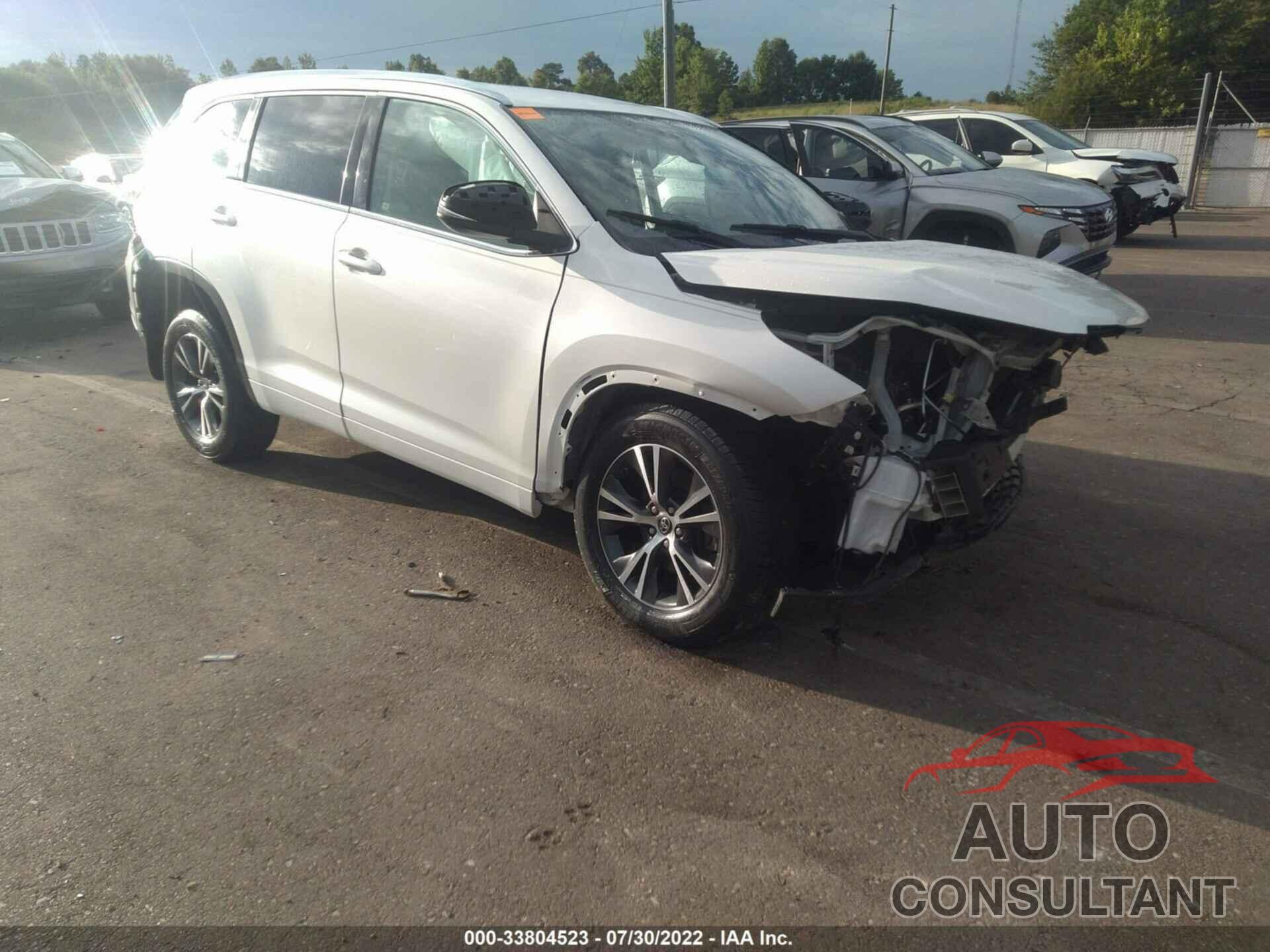 TOYOTA HIGHLANDER 2016 - 5TDKKRFH0GS501966