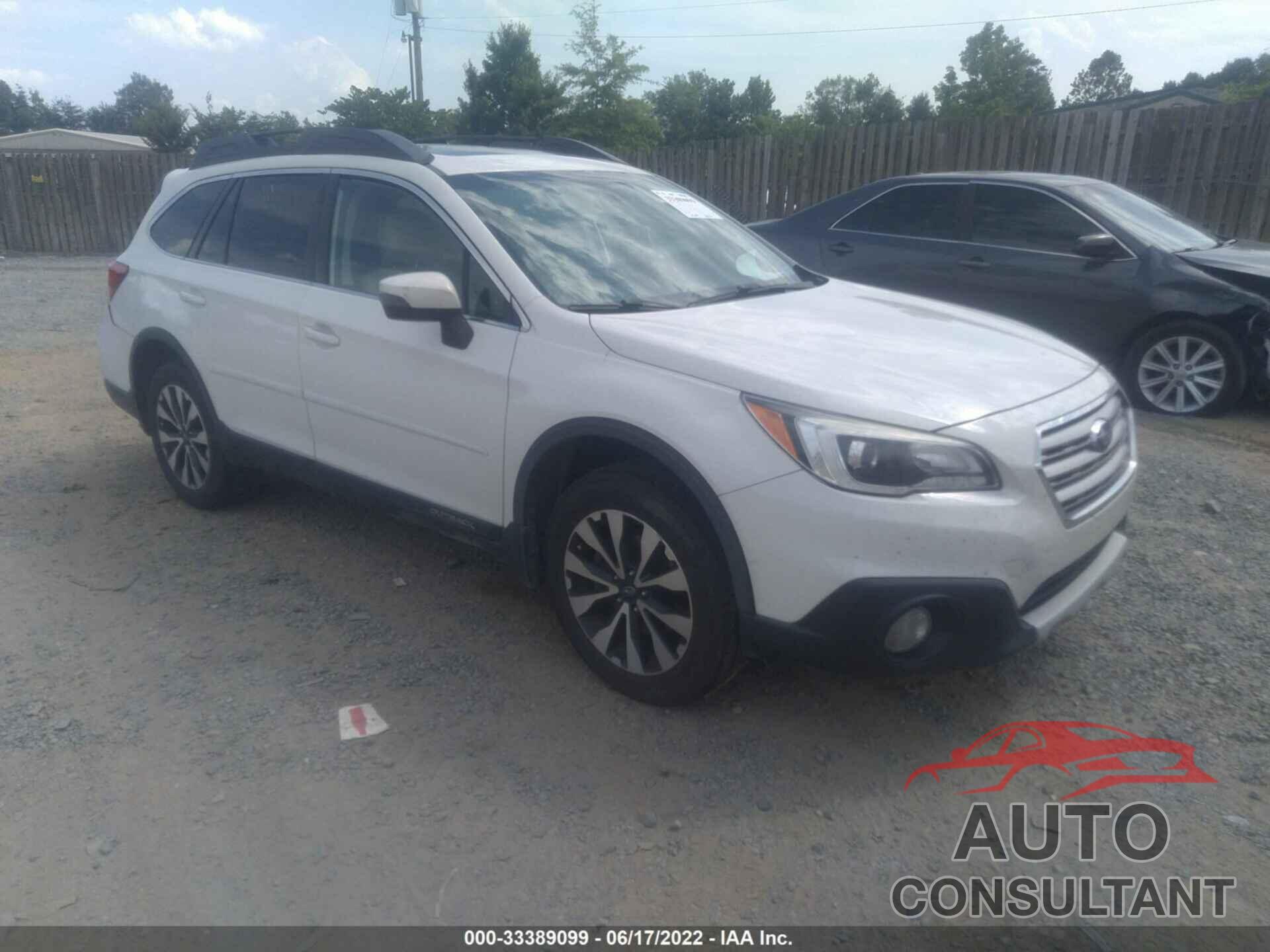 SUBARU OUTBACK 2016 - 4S4BSBNCXG3298224