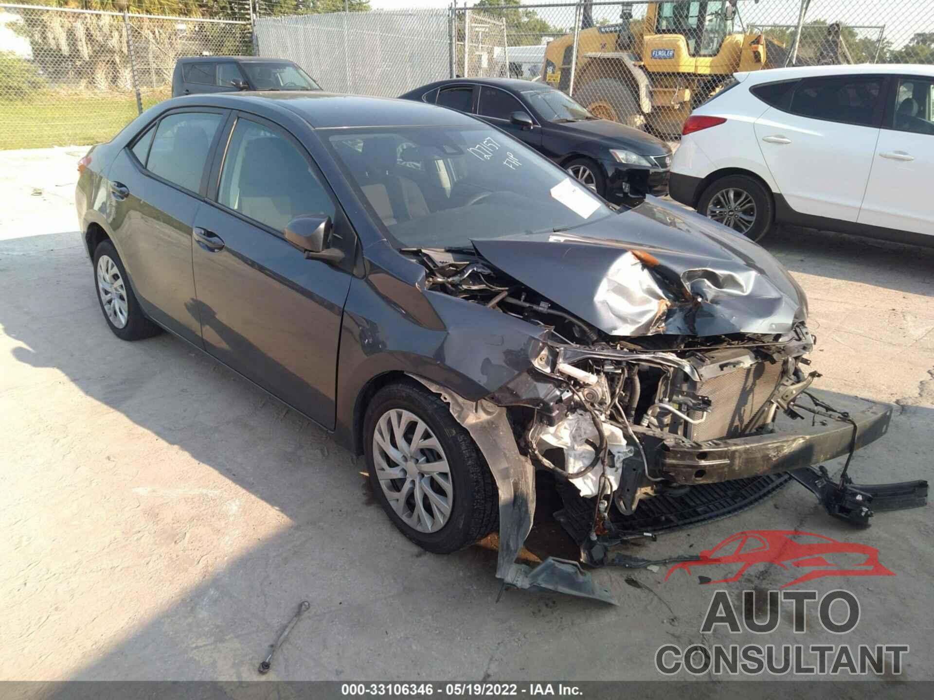 TOYOTA COROLLA 2019 - 2T1BURHE5KC127157