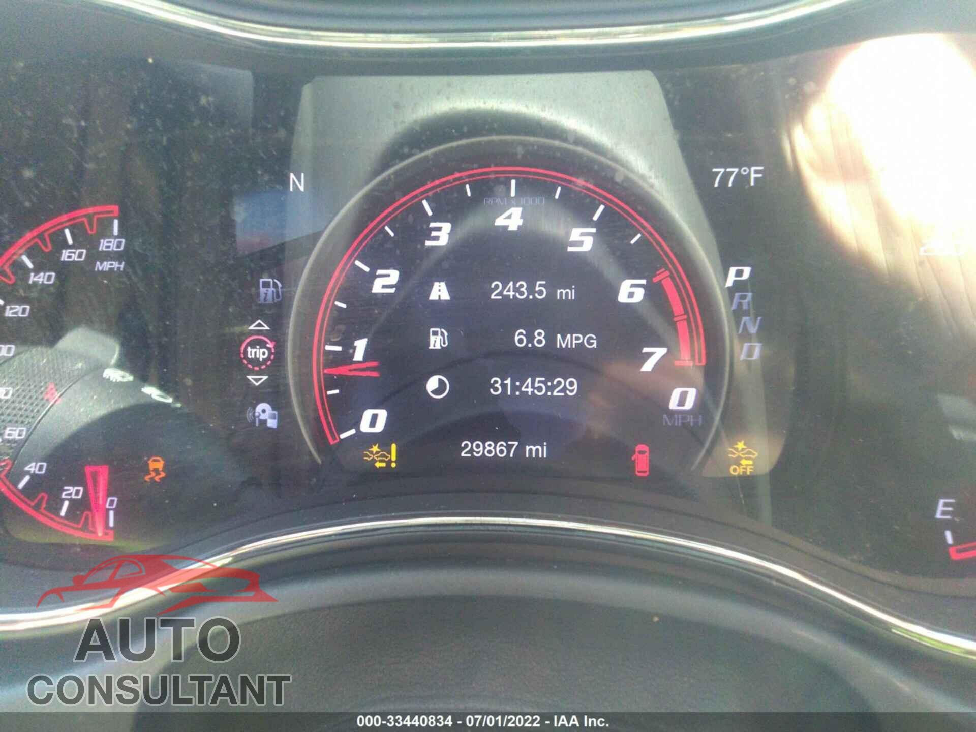 DODGE DURANGO 2018 - 1C4SDJGJ9JC218357