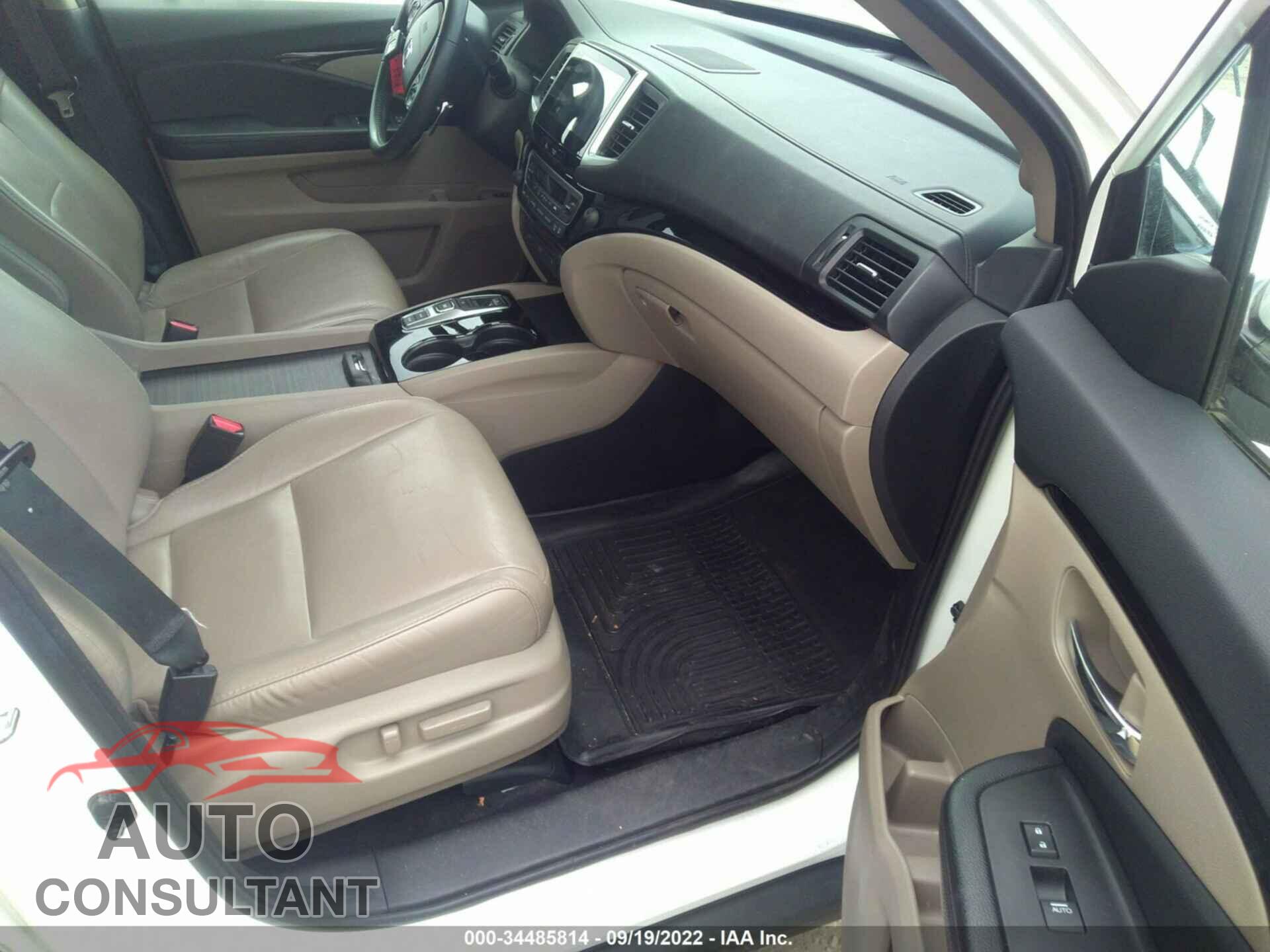 HONDA PILOT 2017 - 5FNYF5H94HB039253