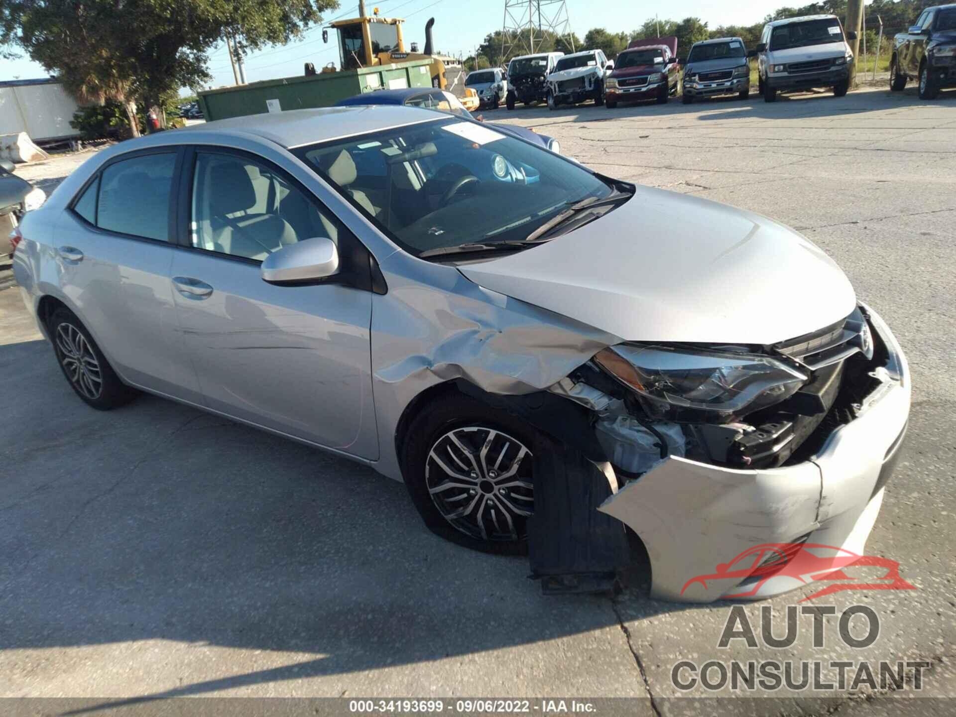 TOYOTA COROLLA 2016 - 2T1BURHE3GC645274