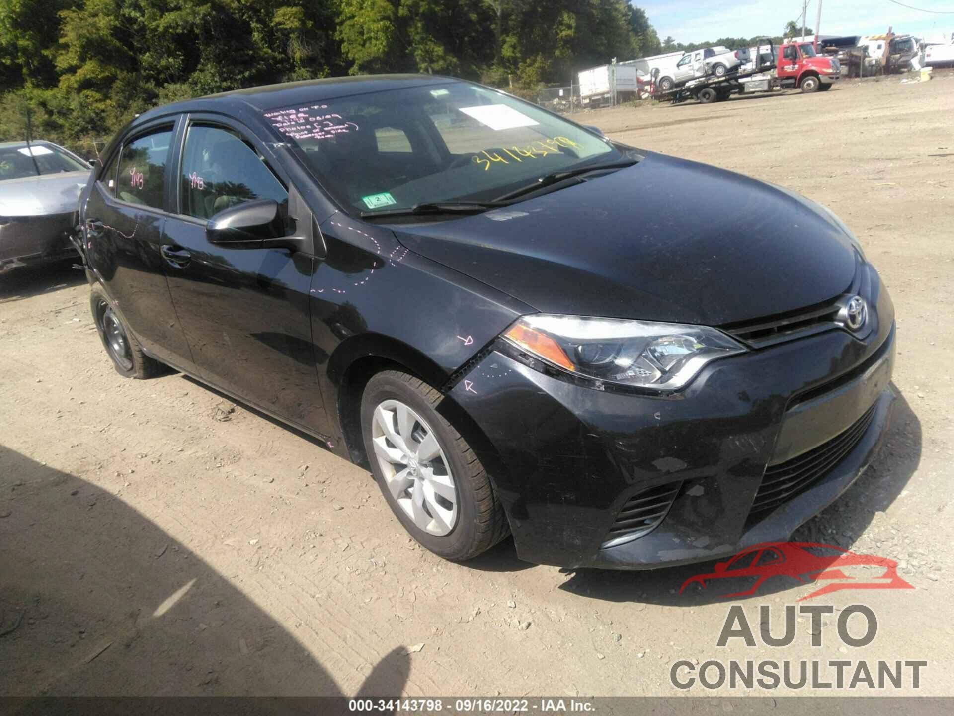 TOYOTA COROLLA 2016 - 2T1BURHE0GC558593