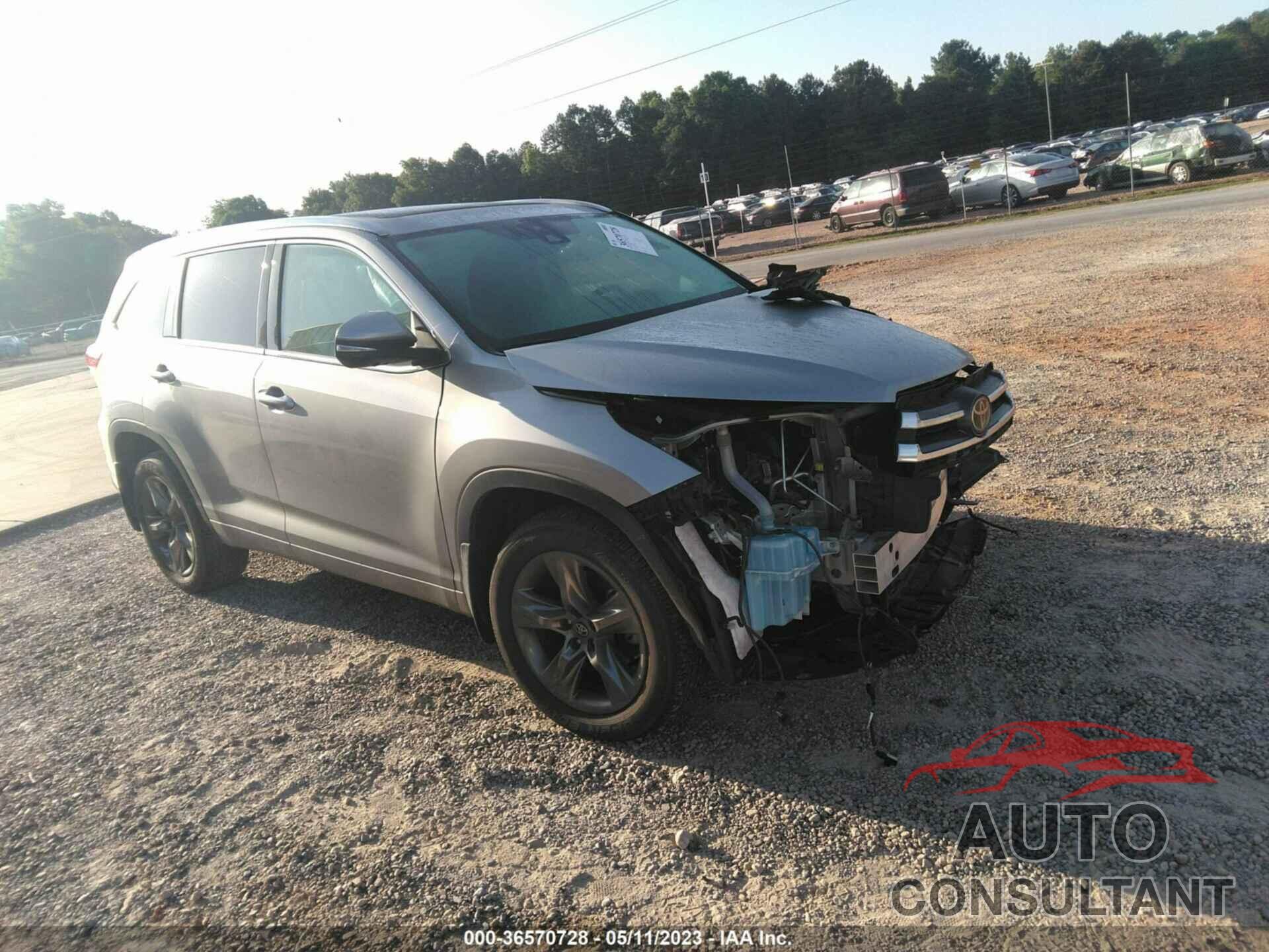 TOYOTA HIGHLANDER 2017 - 5TDDZRFH2HS402815