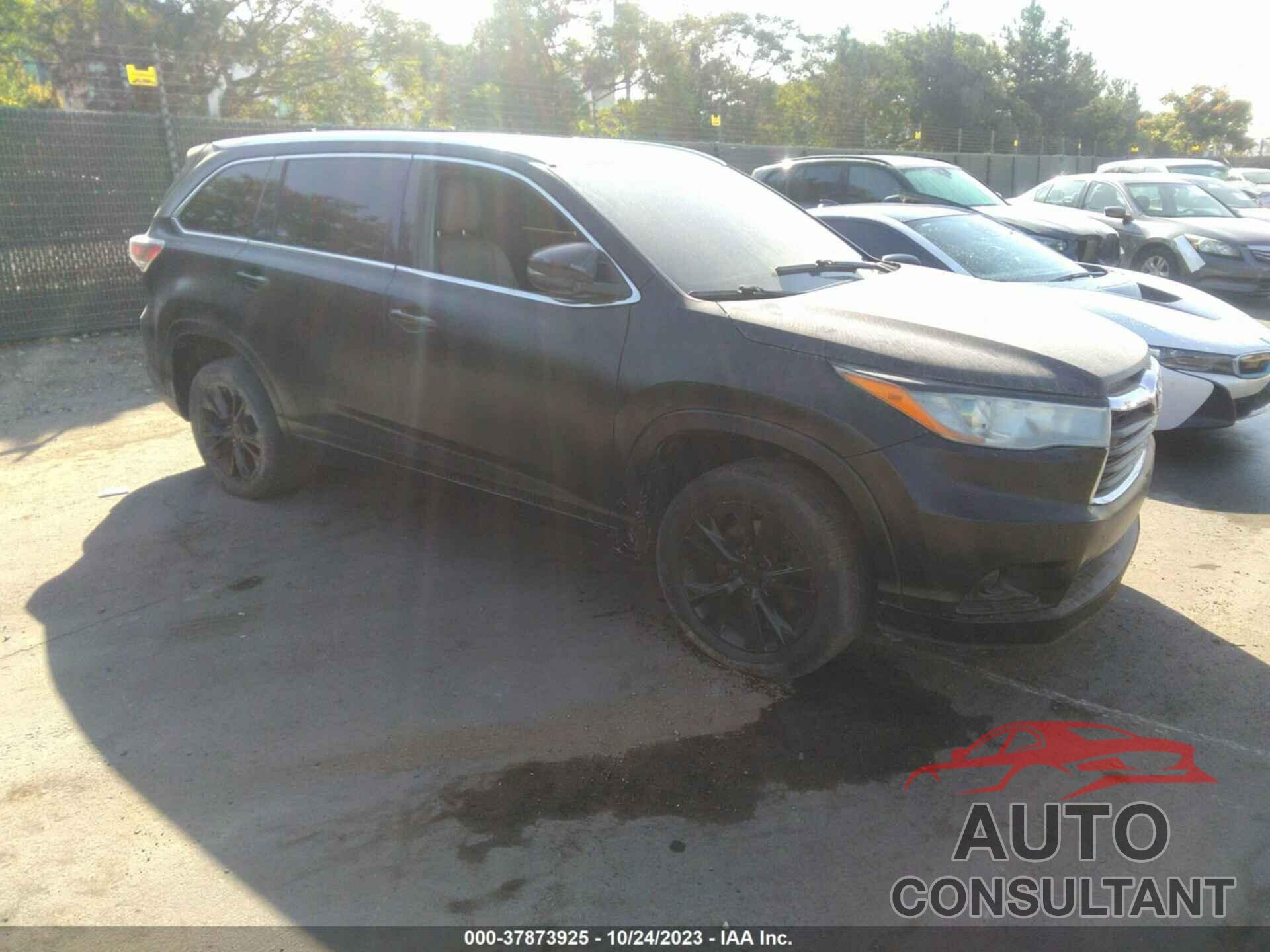 TOYOTA HIGHLANDER 2016 - 5TDKKRFH1GS153224