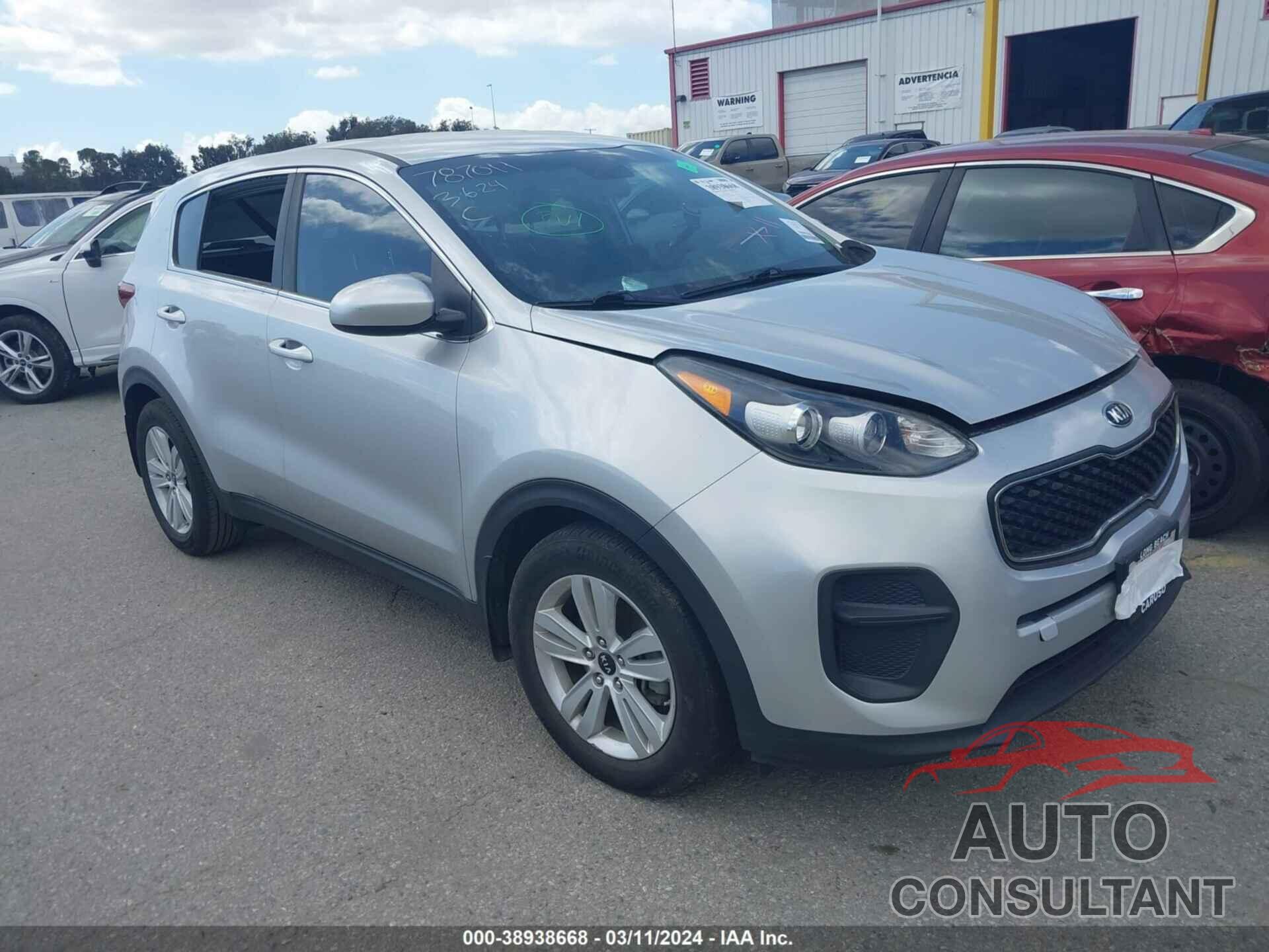 KIA SPORTAGE 2017 - KNDPM3AC3H7100223