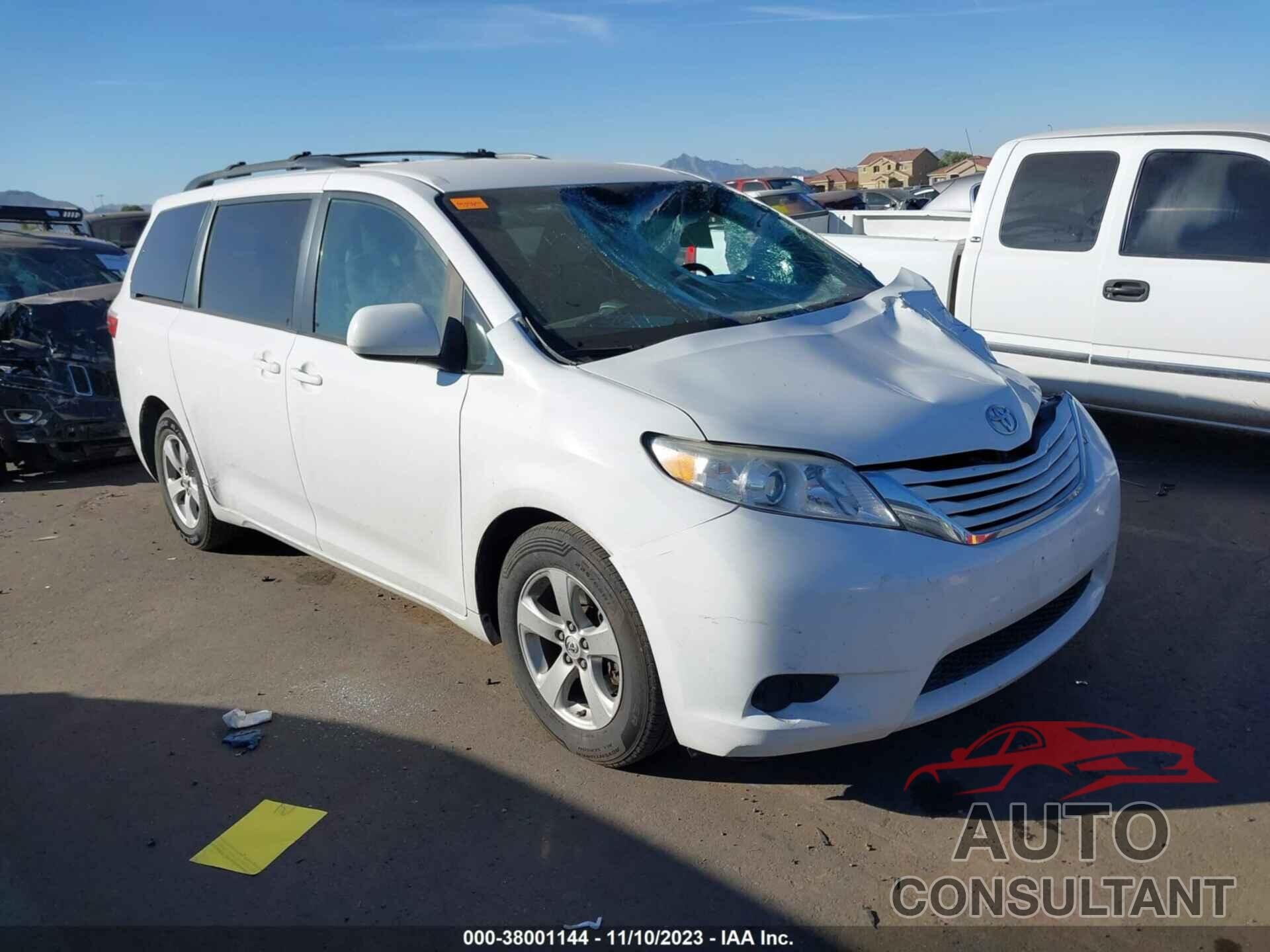 TOYOTA SIENNA 2015 - 5TDKK3DC6FS608958