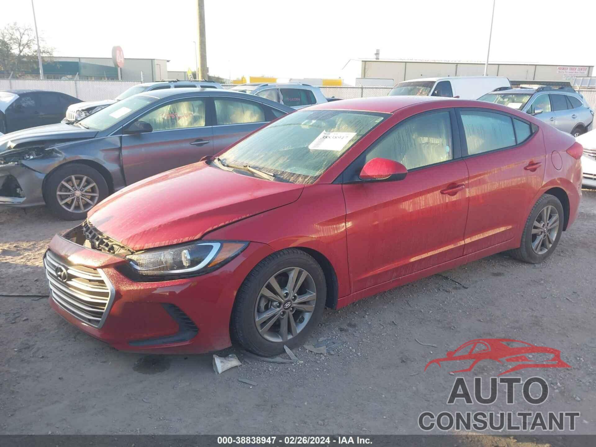 HYUNDAI ELANTRA 2018 - 5NPD84LF7JH305131