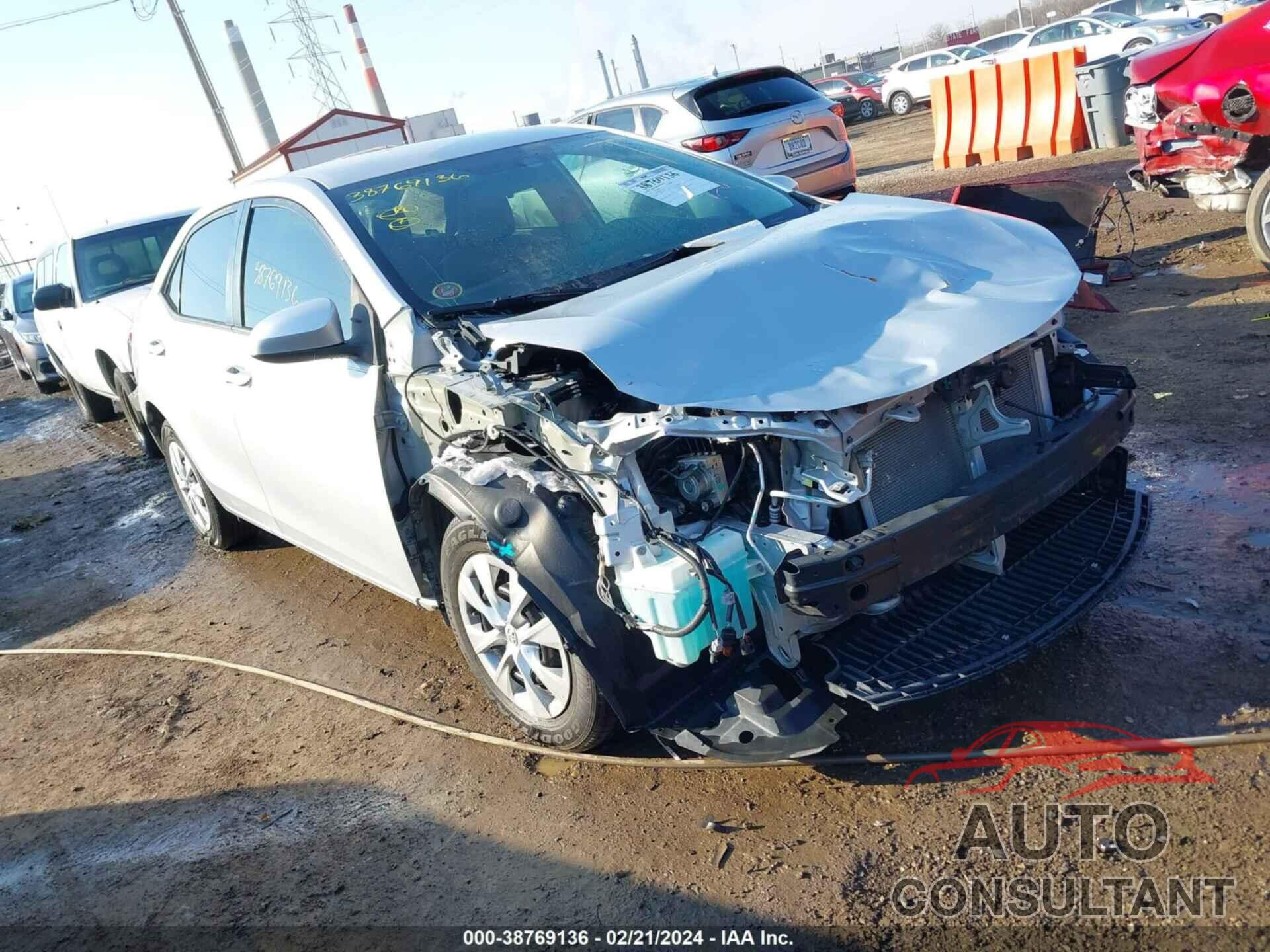 TOYOTA COROLLA 2016 - 2T1BURHE9GC550735