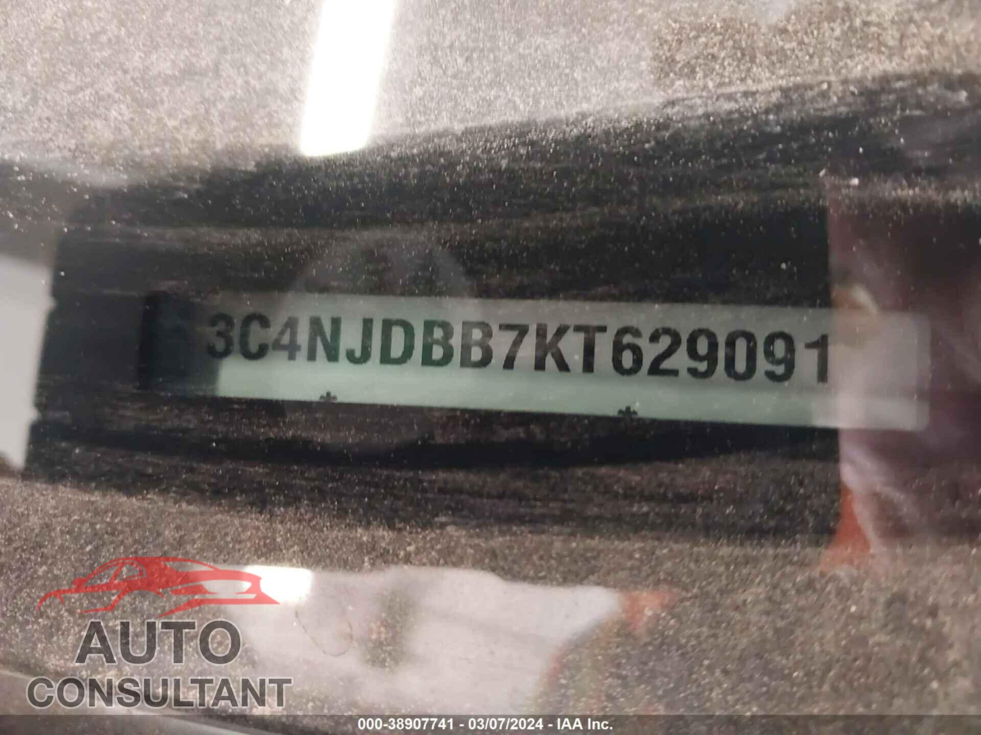 JEEP COMPASS 2019 - 3C4NJDBB7KT629091