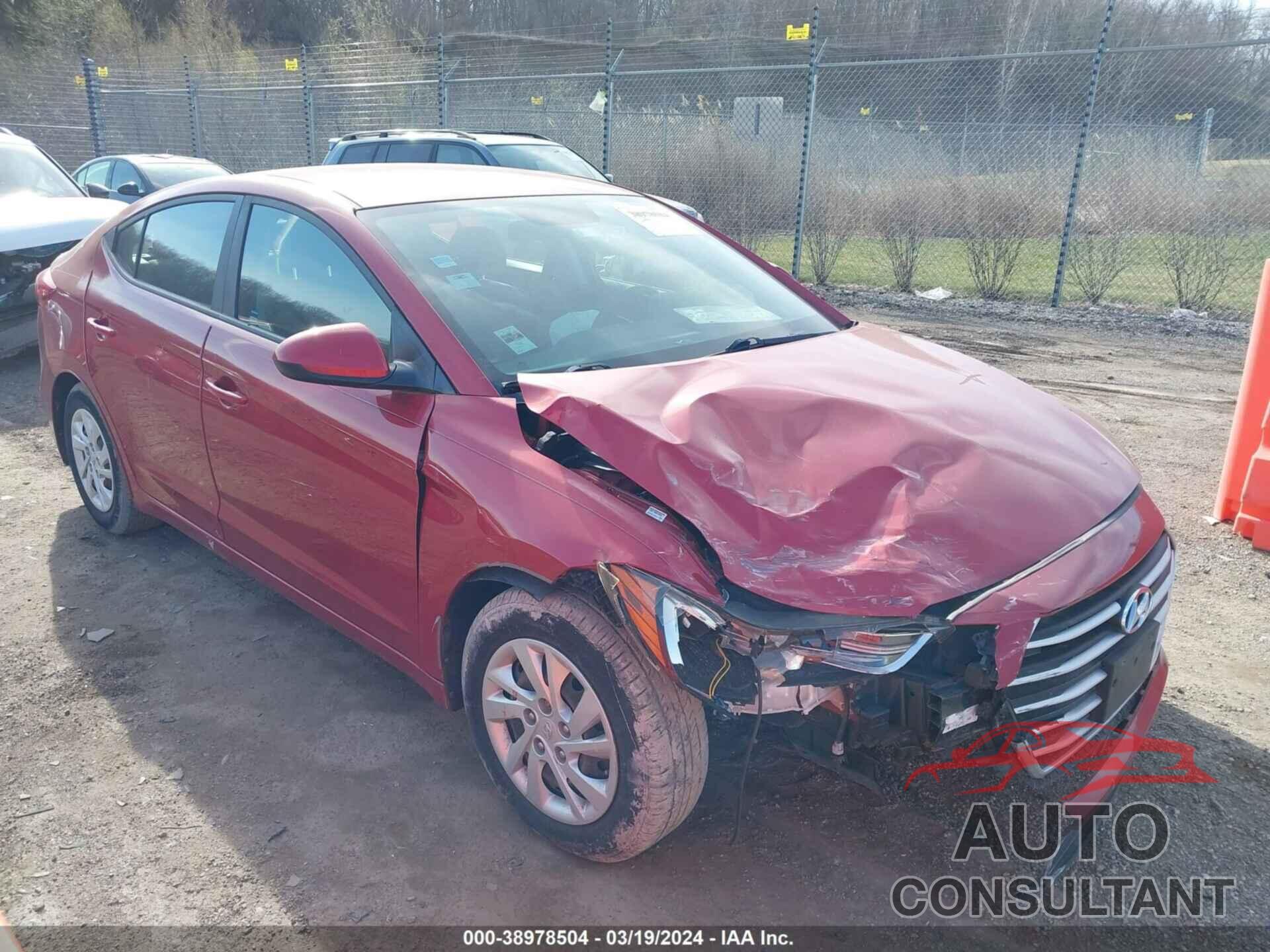 HYUNDAI ELANTRA 2018 - 5NPD74LF8JH318067