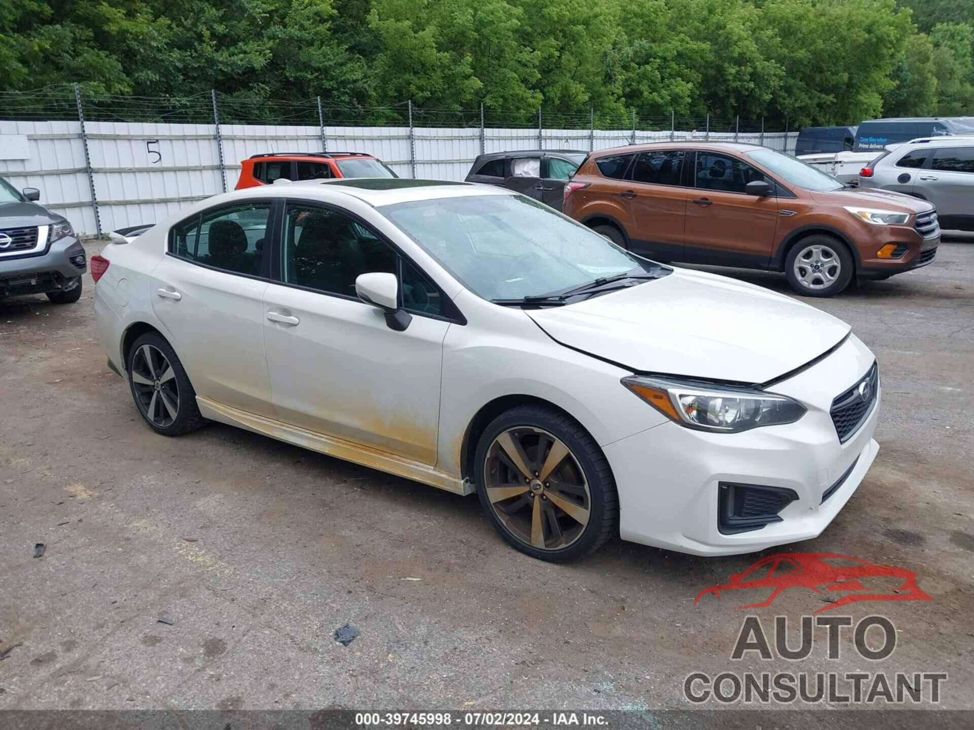 SUBARU IMPREZA 2018 - 4S3GKAL65J3621698