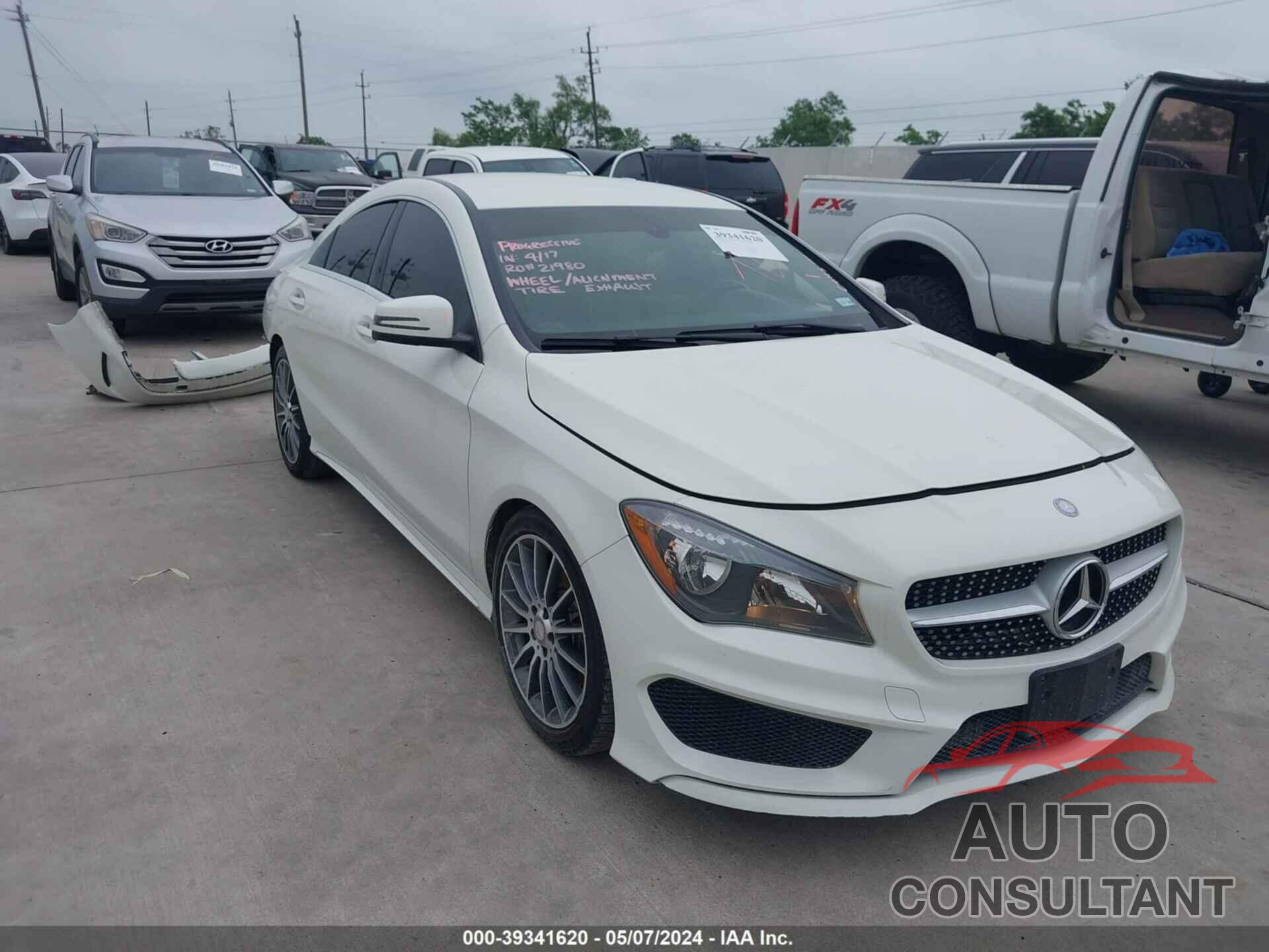 MERCEDES-BENZ CLA 250 2016 - WDDSJ4GB2GN312053