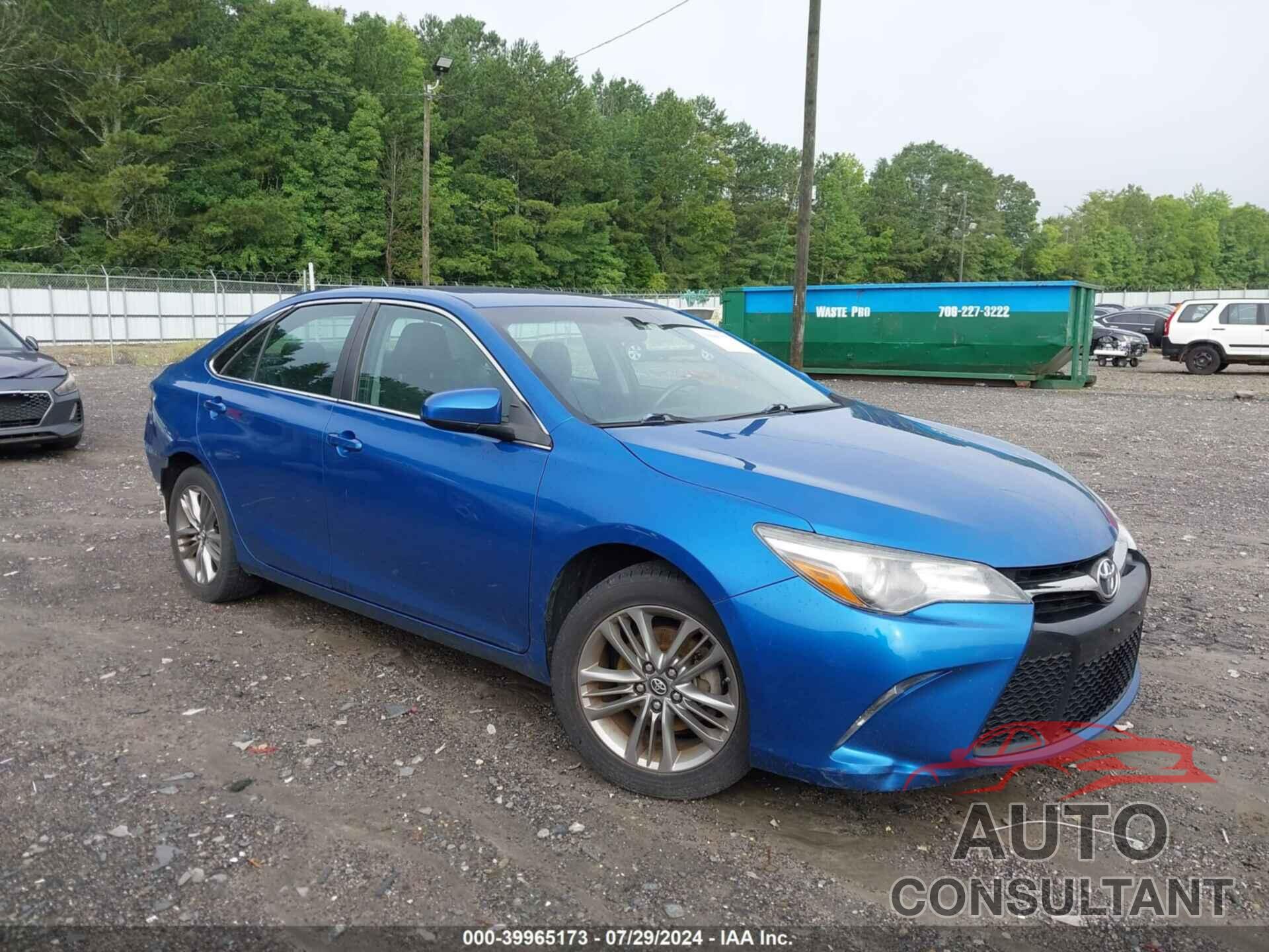 TOYOTA CAMRY 2017 - 4T1BF1FK2HU762848