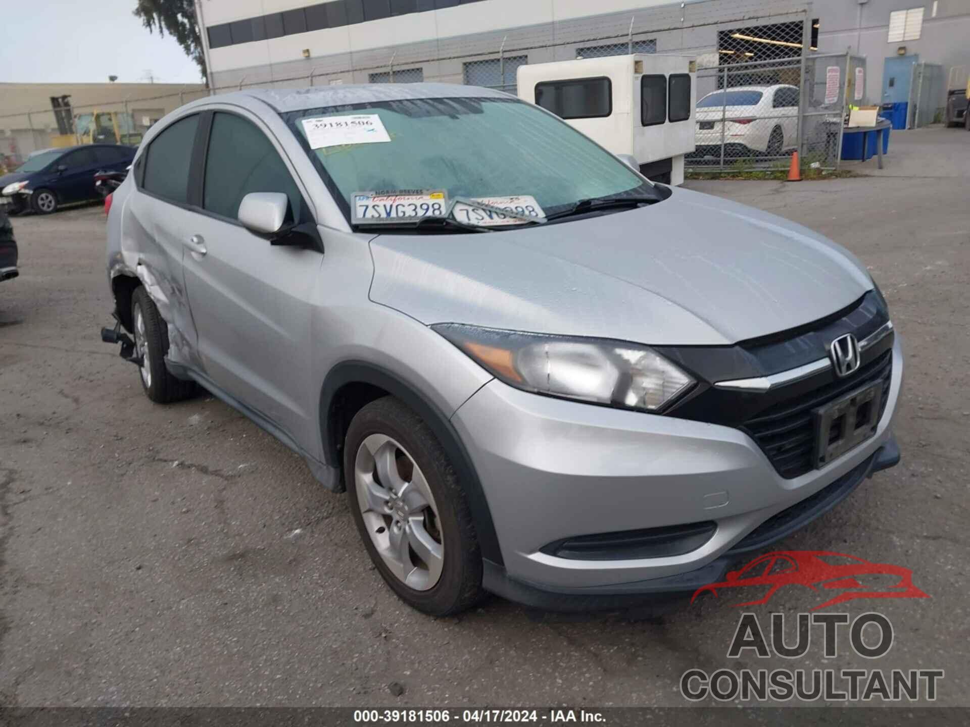 HONDA HR-V 2016 - 3CZRU5H37GM733879