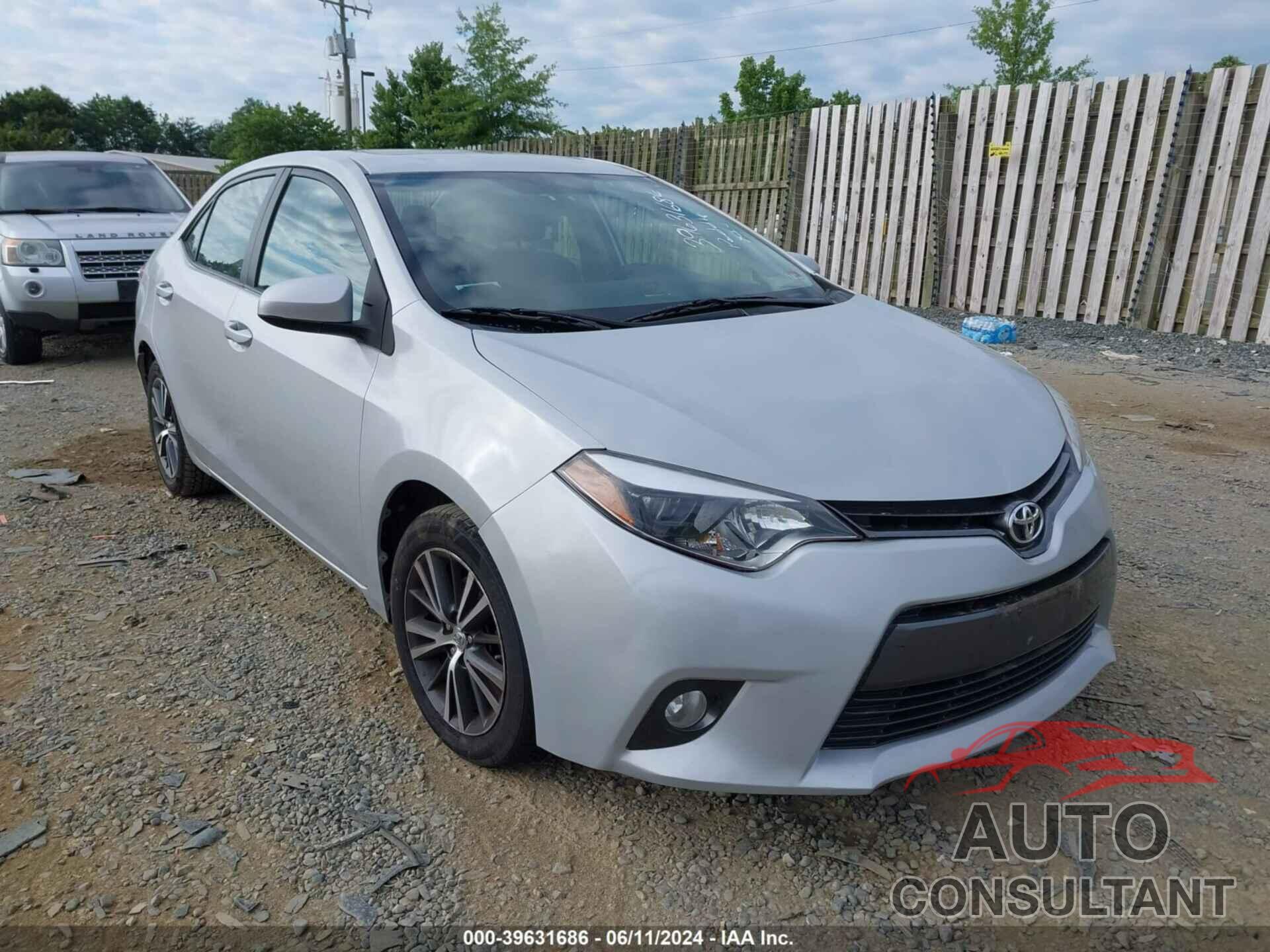 TOYOTA COROLLA 2016 - 2T1BURHE3GC740658