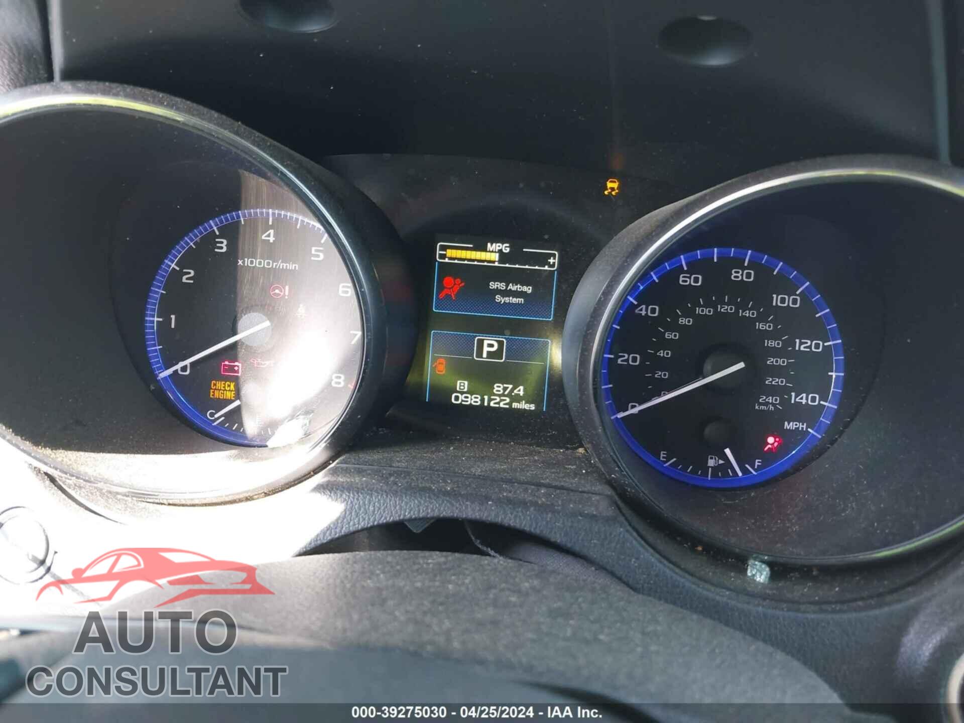 SUBARU OUTBACK 2016 - 4S4BSALC8G3240464