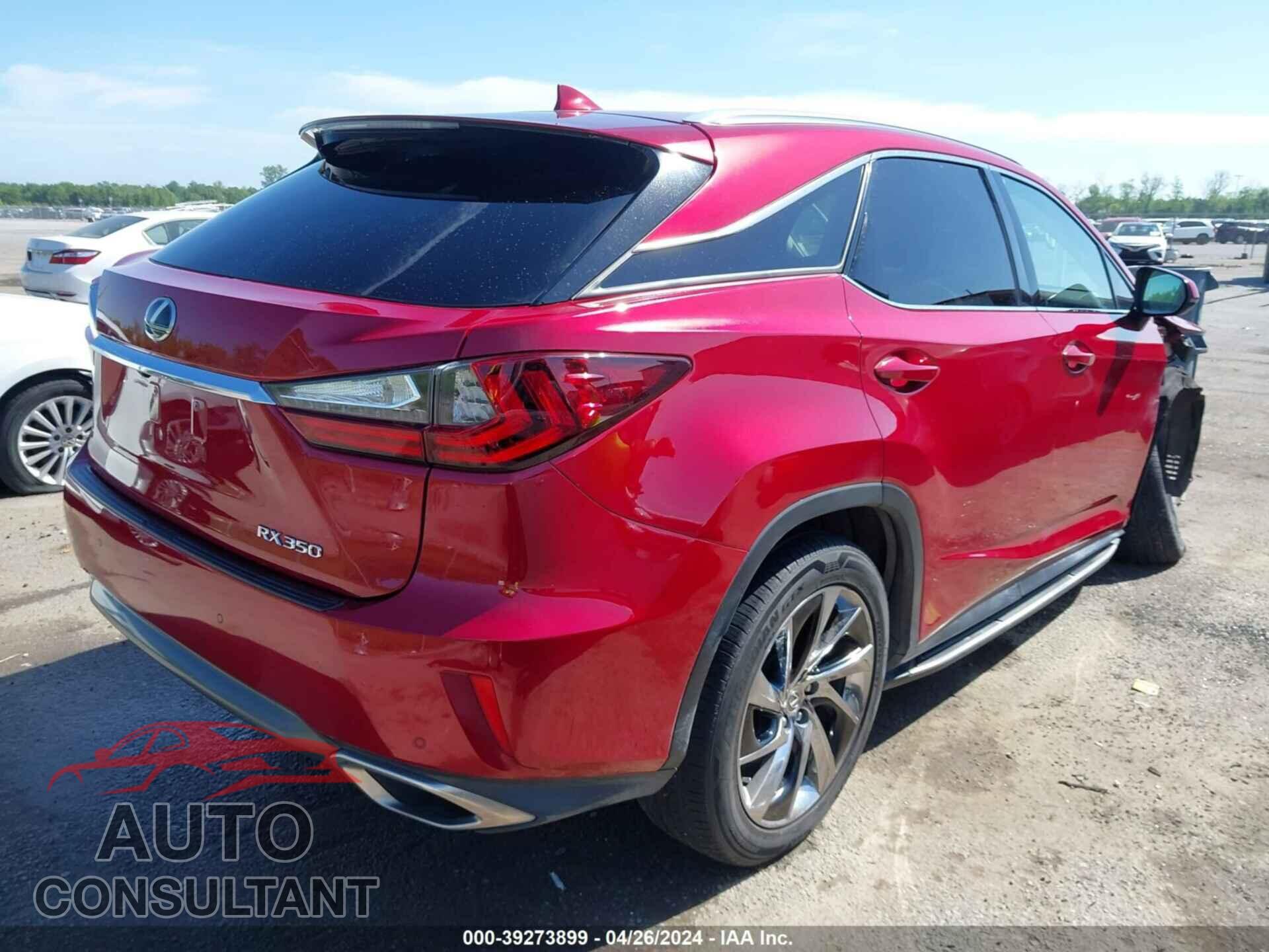 LEXUS RX 350 2017 - 2T2BZMCA7HC111250