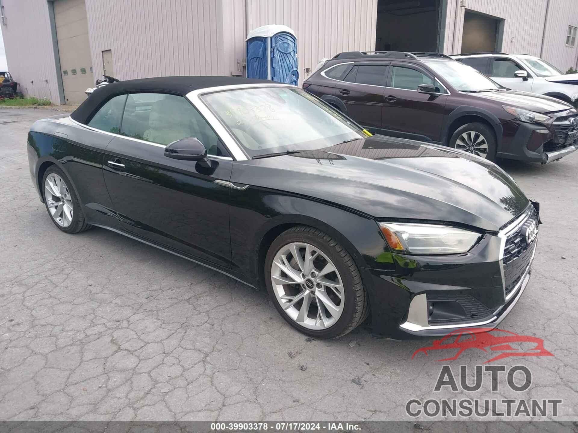 AUDI A5 CABRIOLET 2022 - WAU2AGF50NN007586