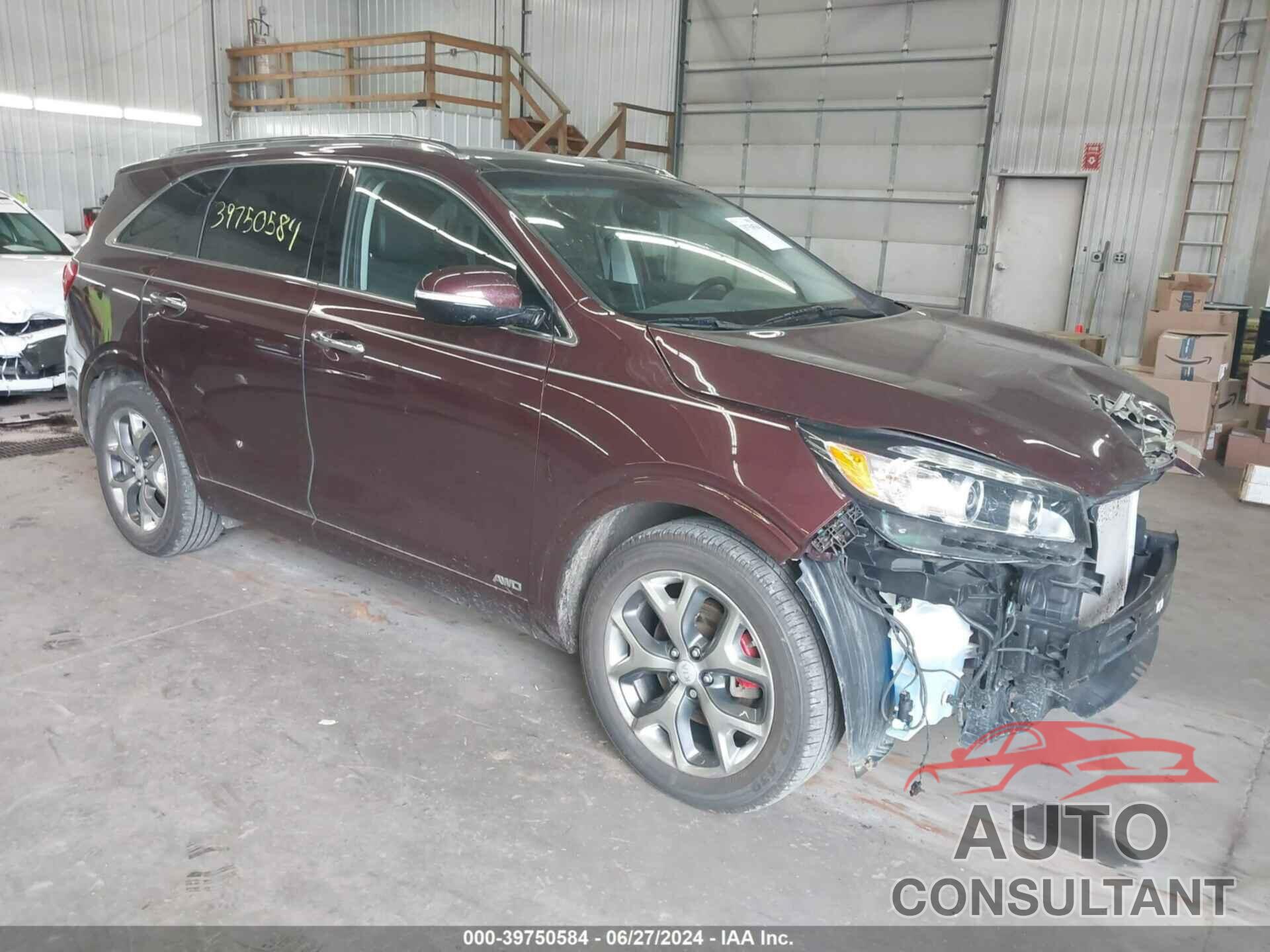 KIA SORENTO 2016 - 5XYPKDA56GG124613