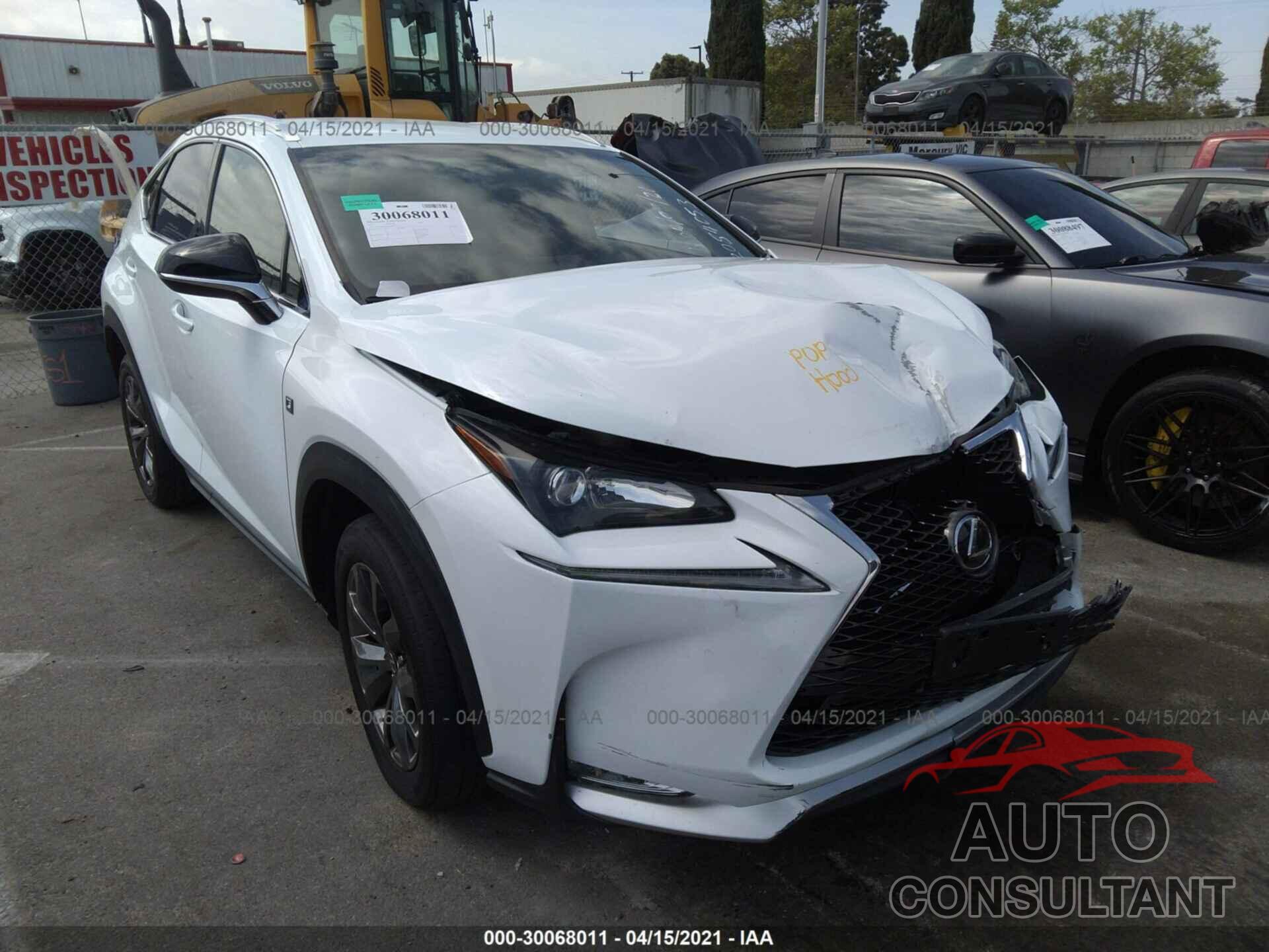 LEXUS NX 2017 - JTJYARBZ3H2084053