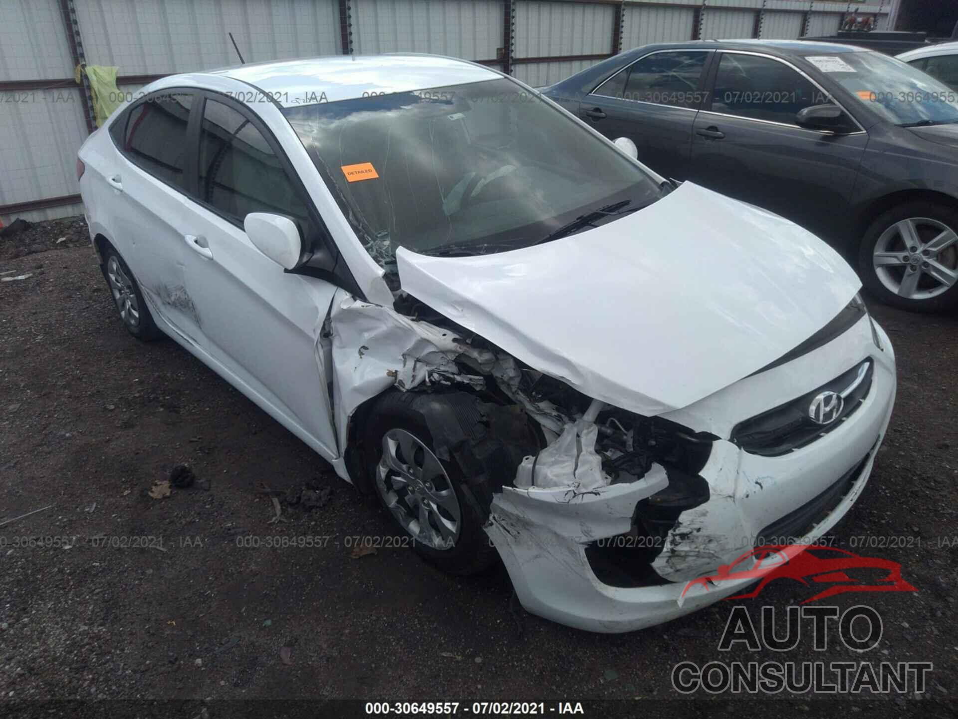 HYUNDAI ACCENT 2017 - KMHCT4AE4HU345182
