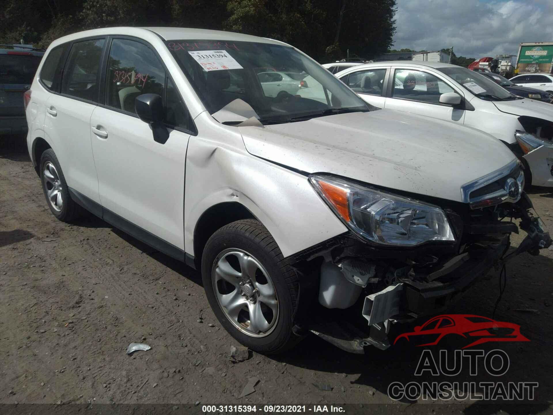 SUBARU FORESTER 2016 - JF2SJAAC3GG410718