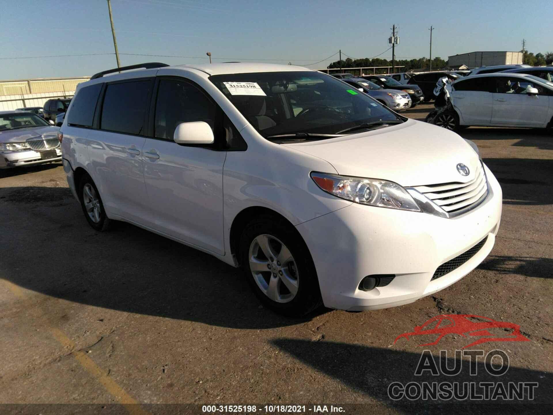 TOYOTA SIENNA 2017 - 5TDKZ3DC2HS863444