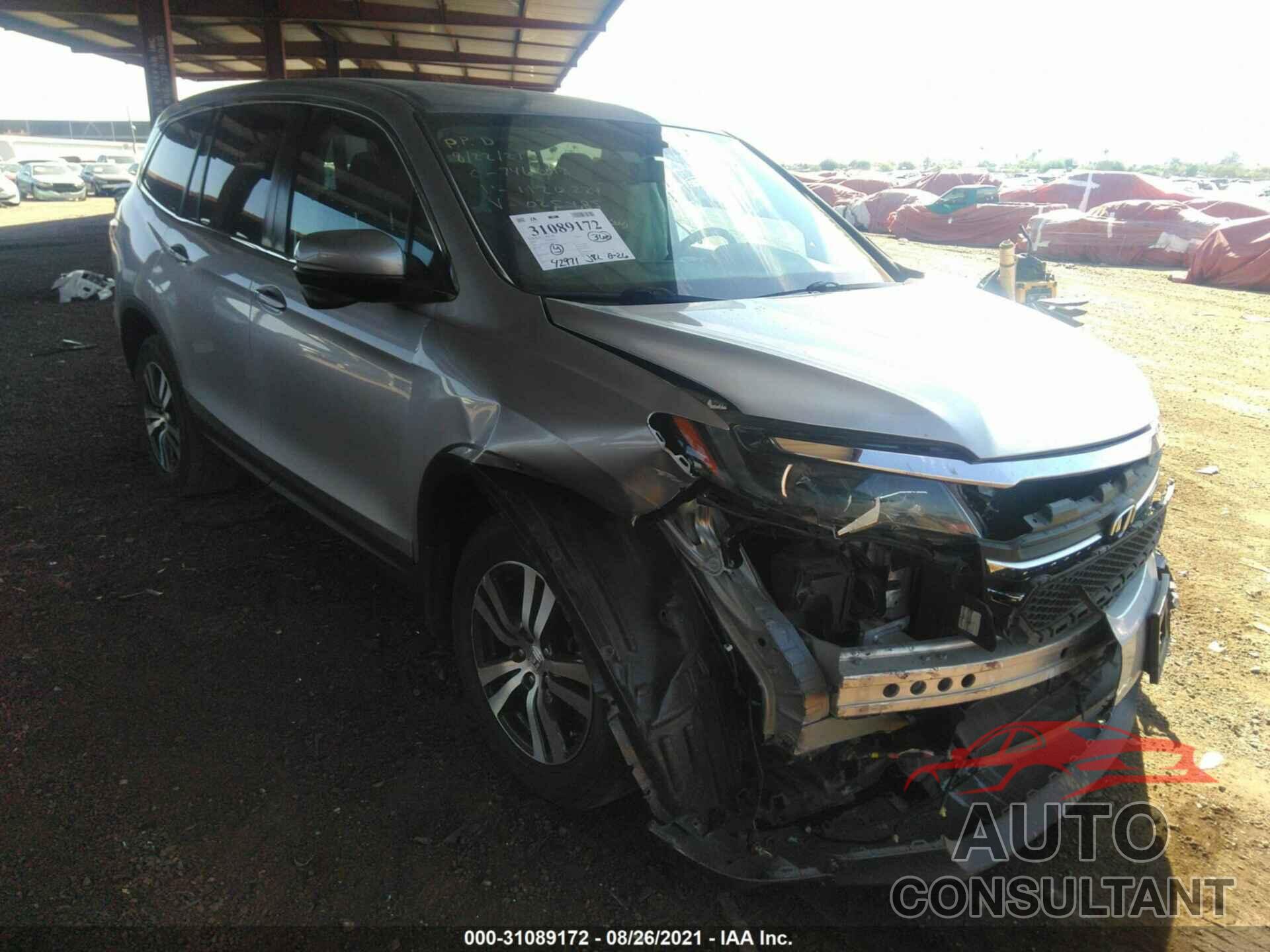 HONDA PILOT 2017 - 5FNYF5H53HB025485