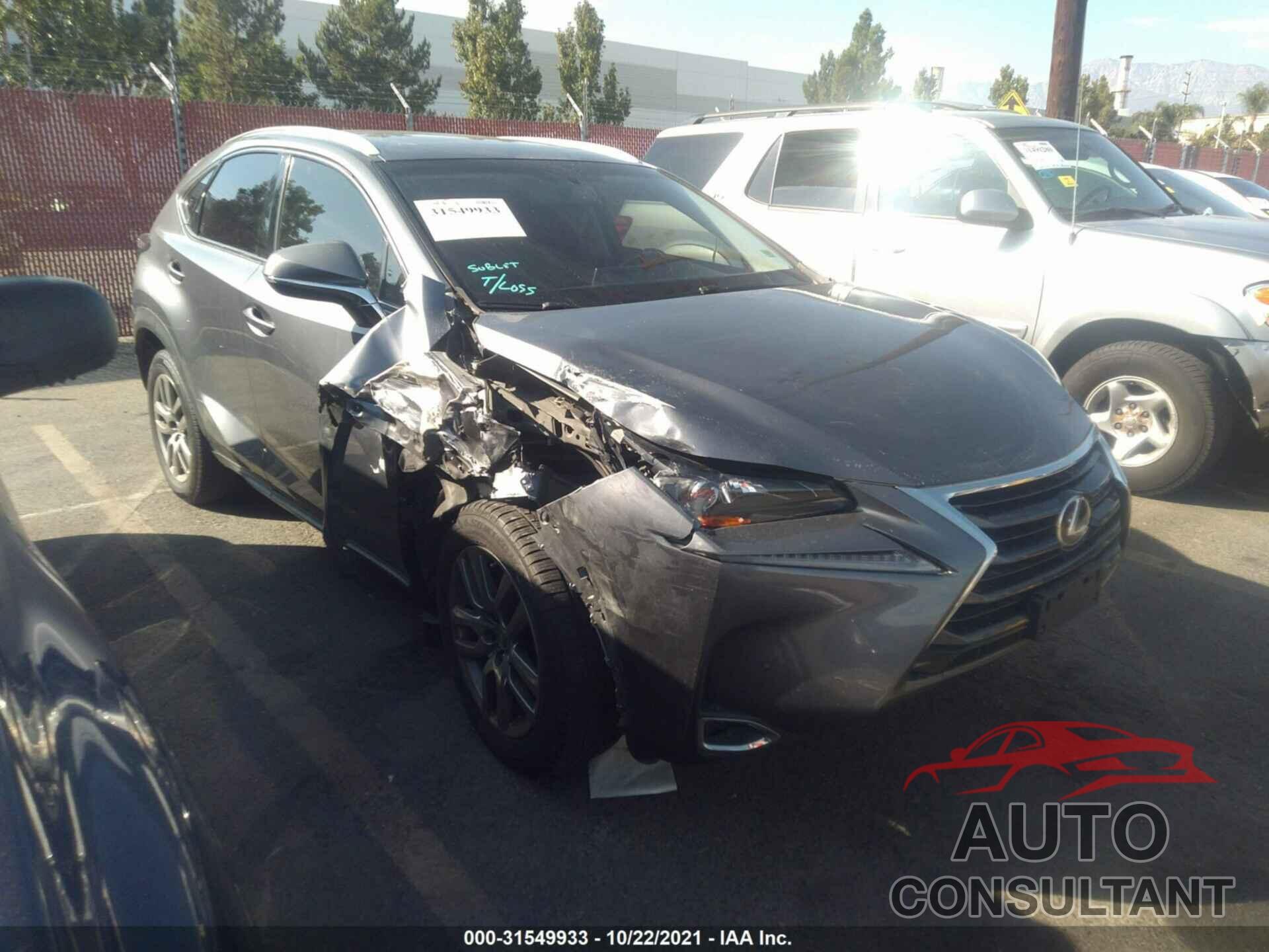 LEXUS NX 200T 2016 - JTJYARBZXG2040050