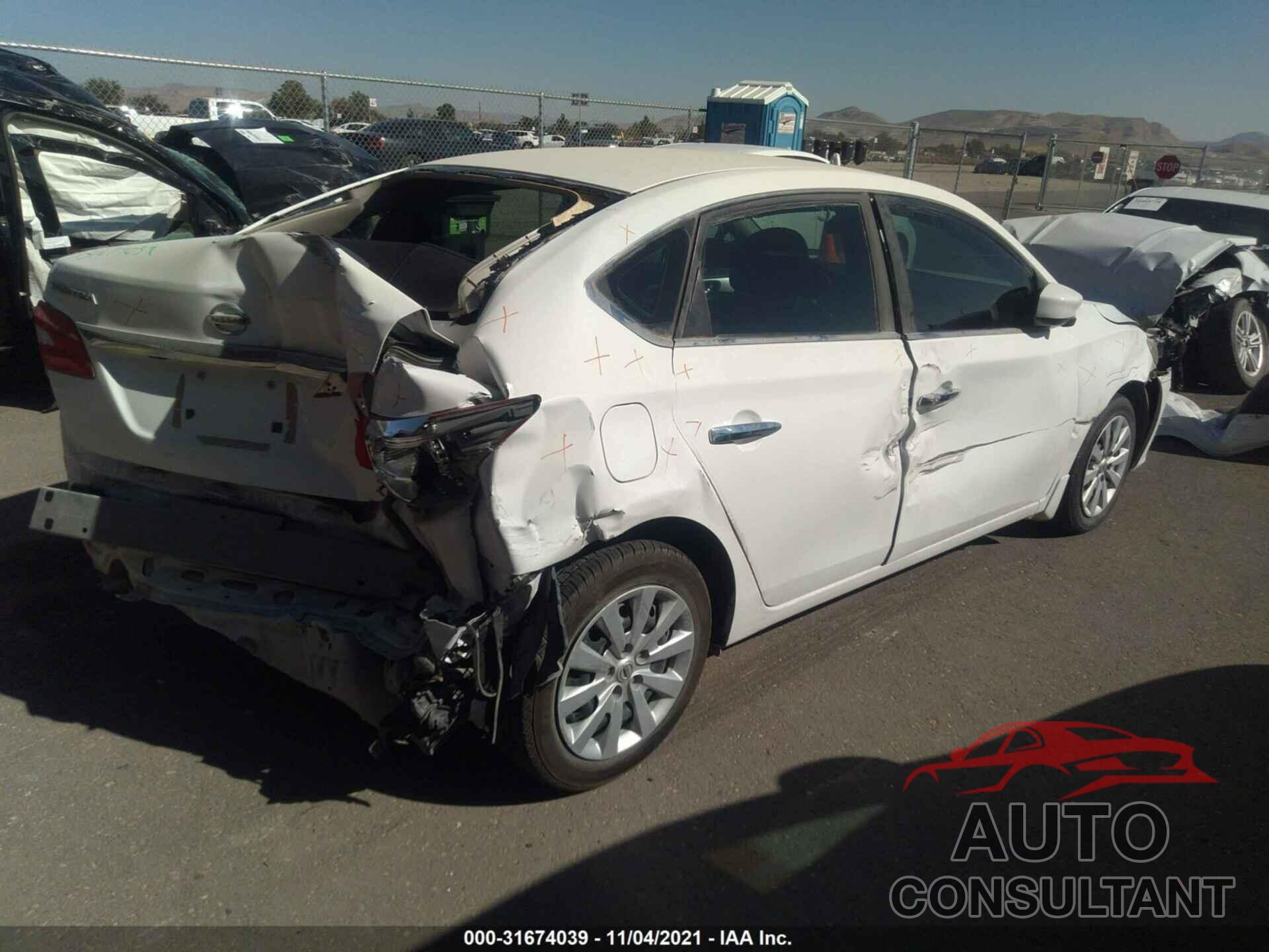 NISSAN SENTRA 2019 - 3N1AB7APXKY285644