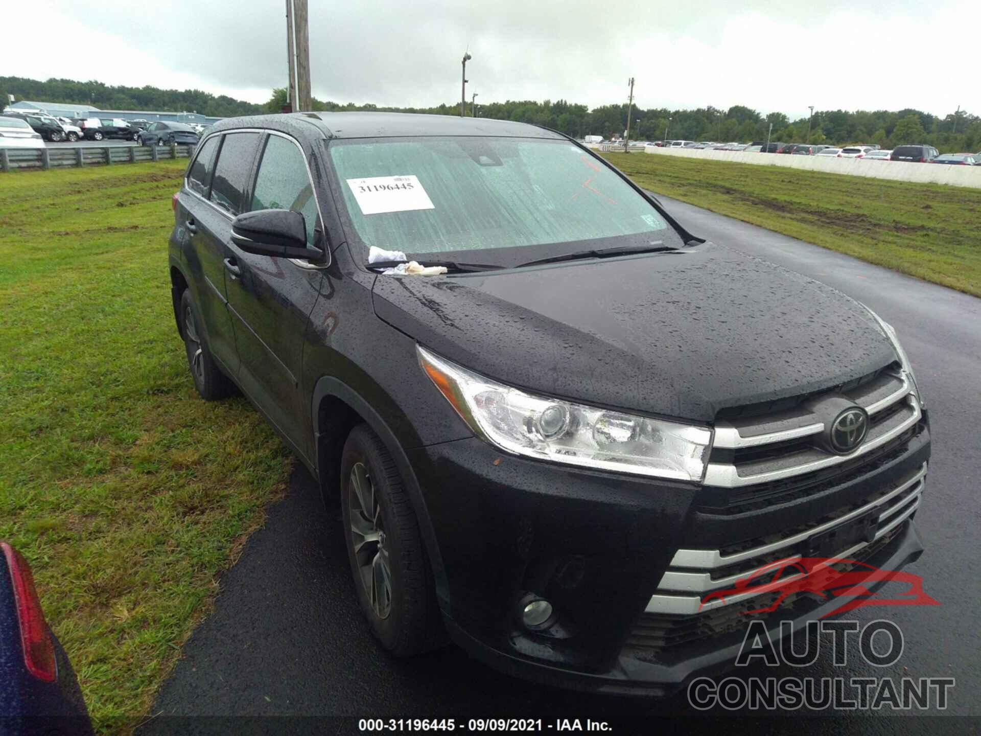 TOYOTA HIGHLANDER 2019 - 5TDBZRFH9KS966444