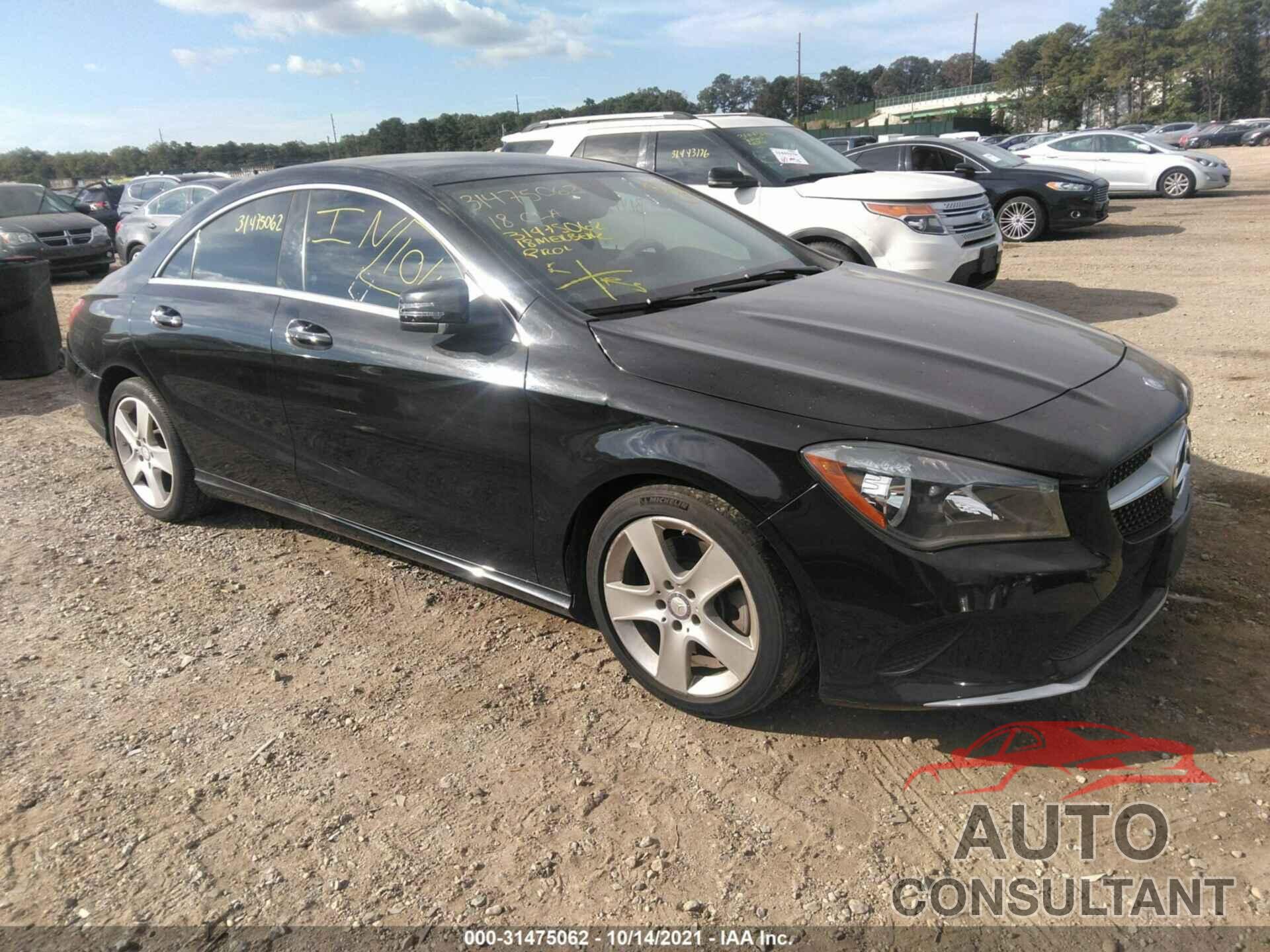 MERCEDES-BENZ CLA 2018 - WDDSJ4GB9JN513990