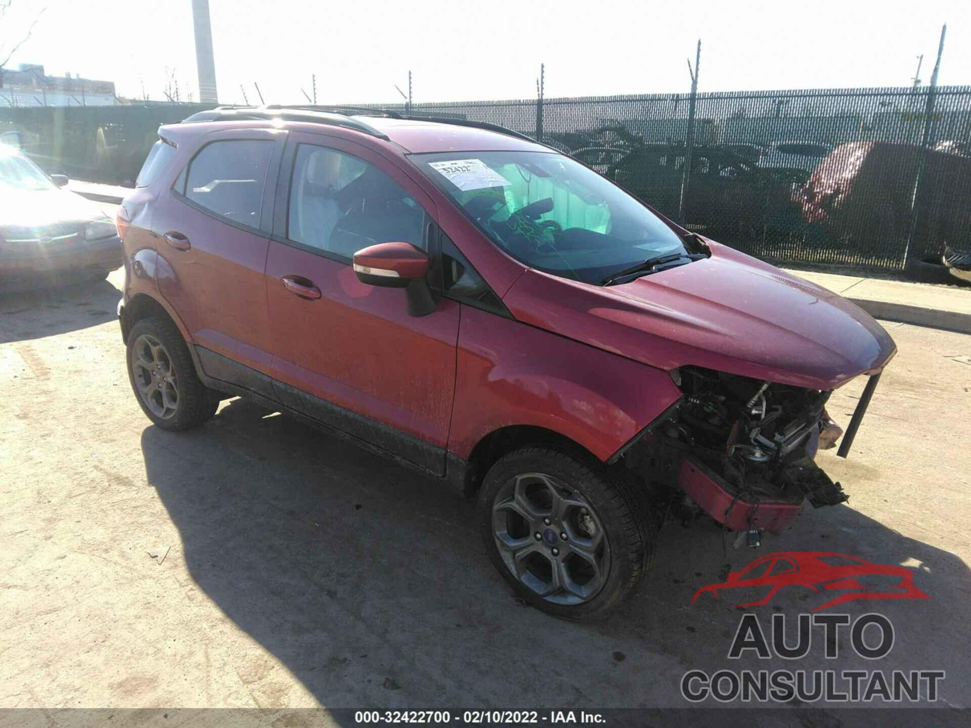 FORD ECOSPORT 2018 - MAJ6P1CL1JC166910