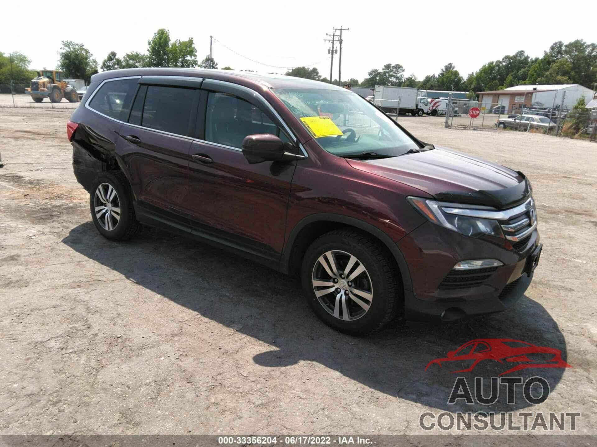 HONDA PILOT 2016 - 5FNYF6H72GB019490