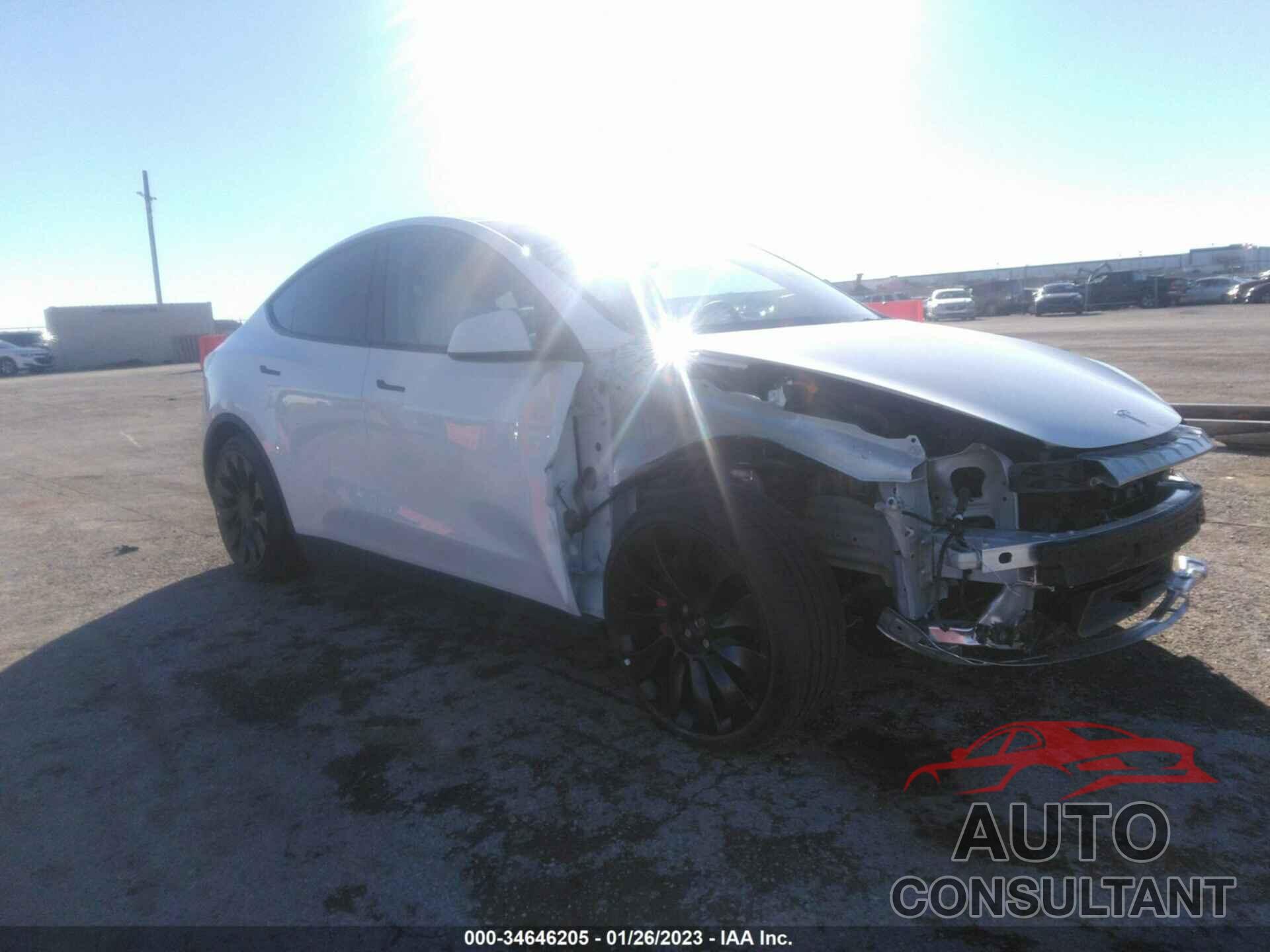 TESLA MODEL Y 2022 - 7SAYGDEF6NF441789