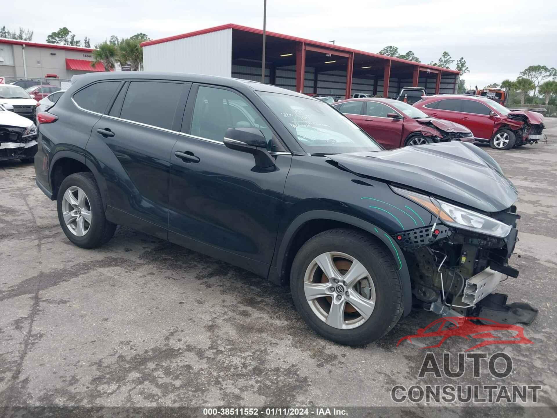 TOYOTA HIGHLANDER 2020 - 5TDZZRAH7LS507162