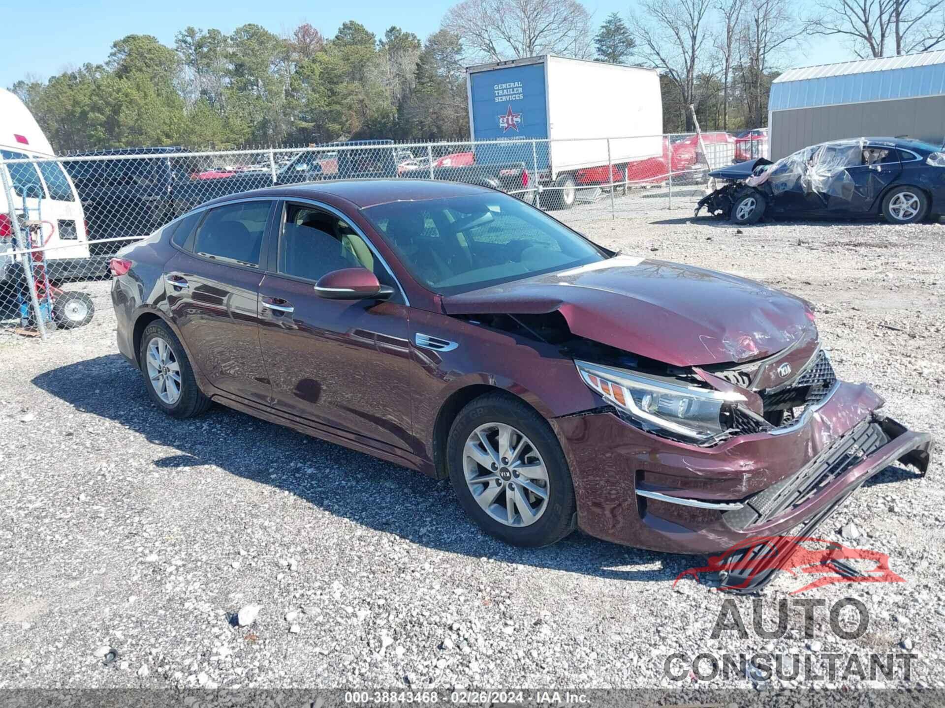 KIA OPTIMA 2018 - 5XXGT4L35JG235206