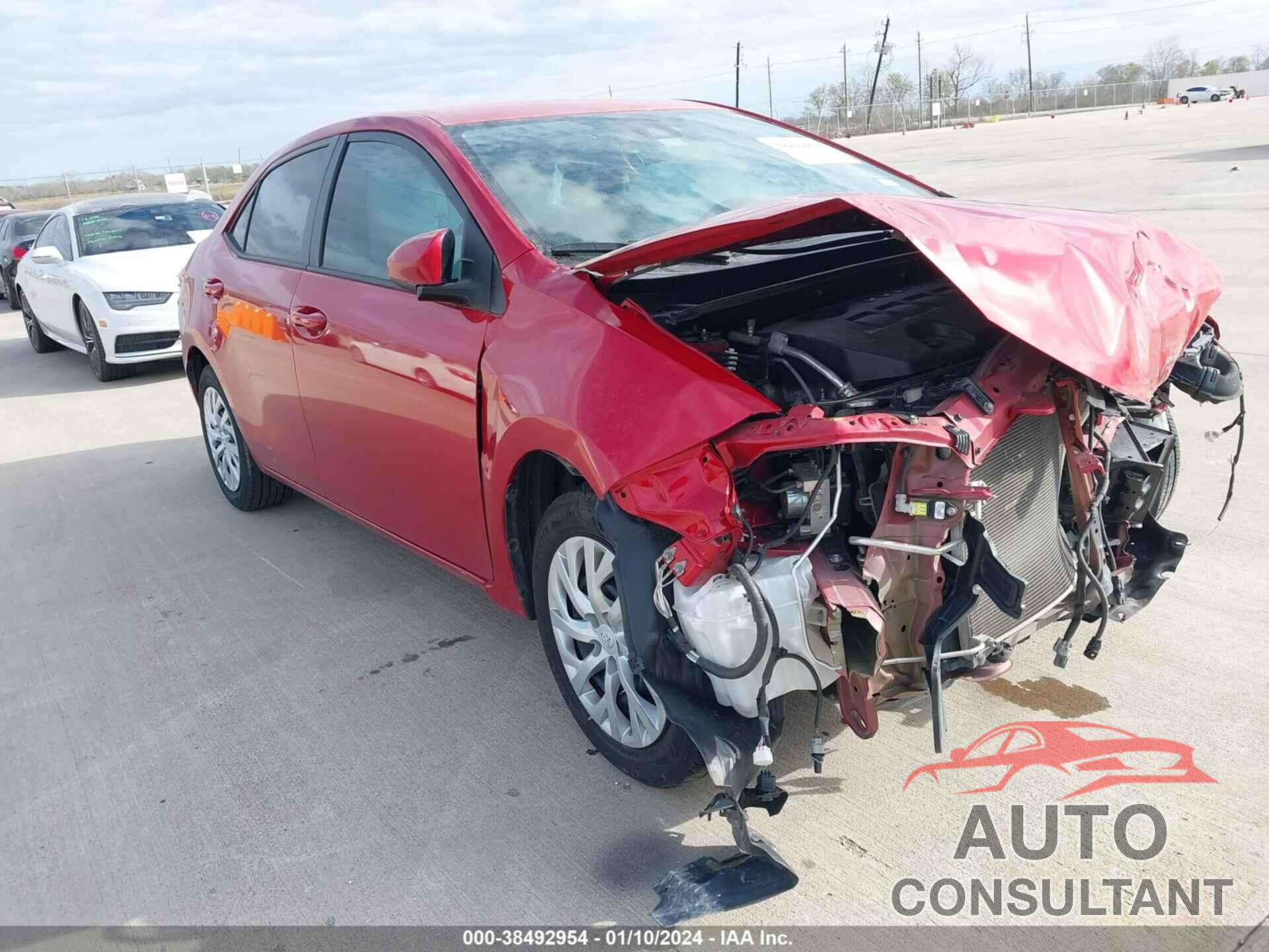 TOYOTA COROLLA 2019 - 5YFBURHE1KP867093