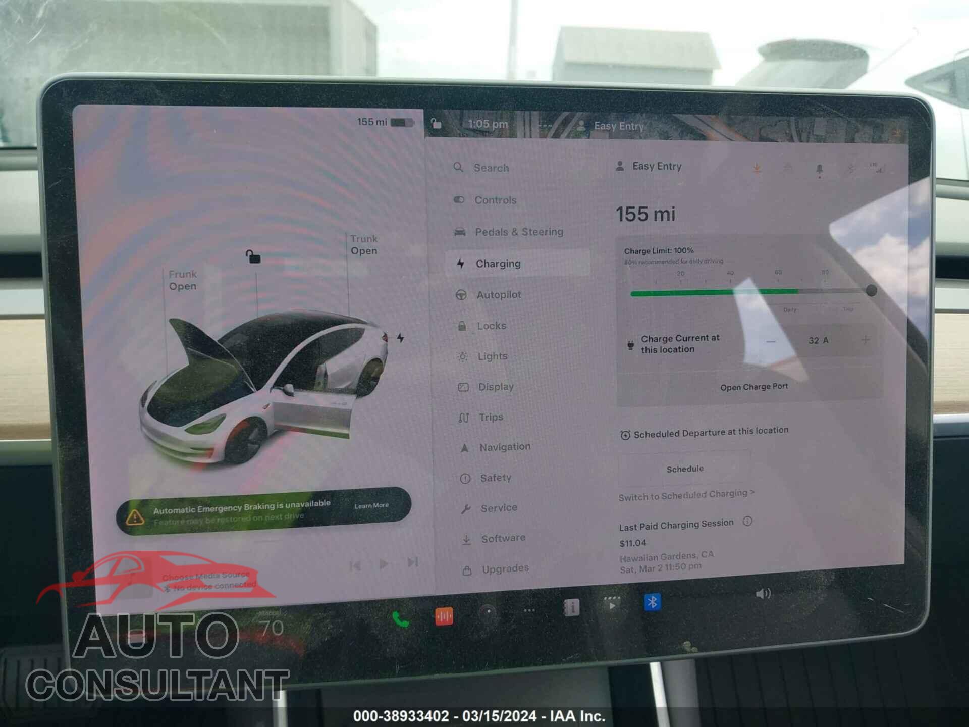 TESLA MODEL 3 2019 - 5YJ3E1EA5KF208319