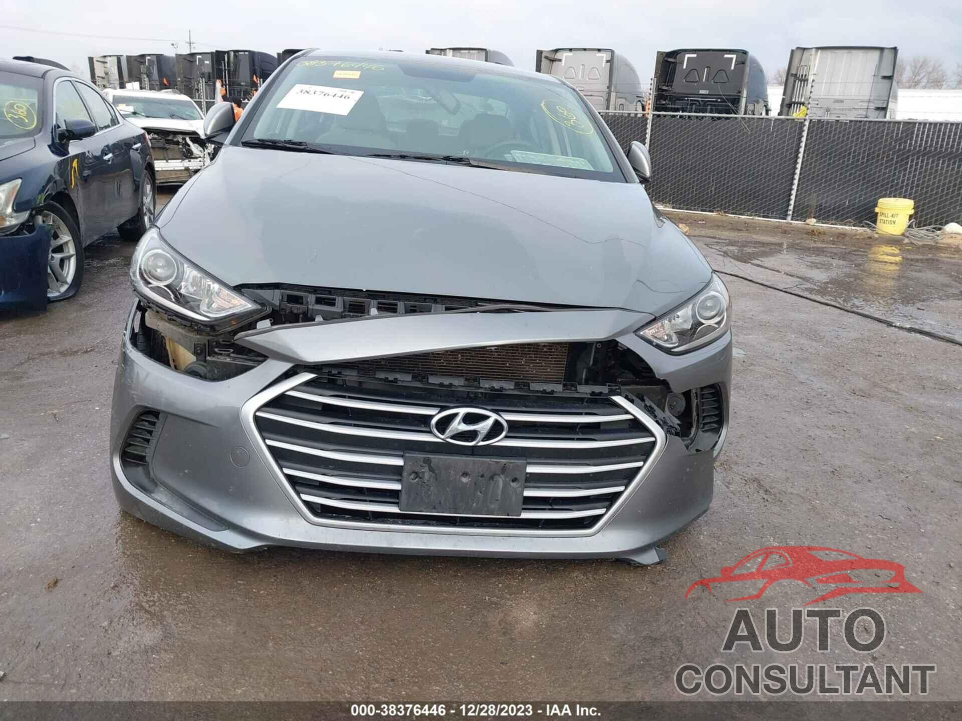 HYUNDAI ELANTRA 2017 - KMHD74LF6HU398061