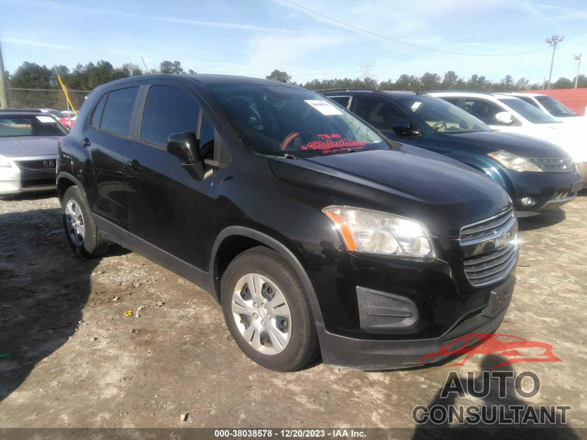 CHEVROLET TRAX 2015 - KL7CJKSB4FB253756