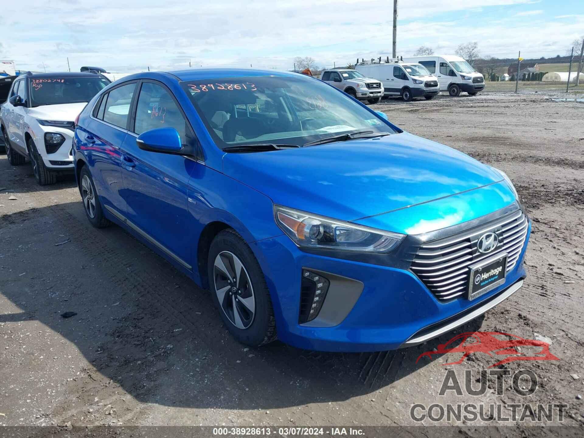 HYUNDAI IONIQ HYBRID 2017 - KMHC75LC9HU036829