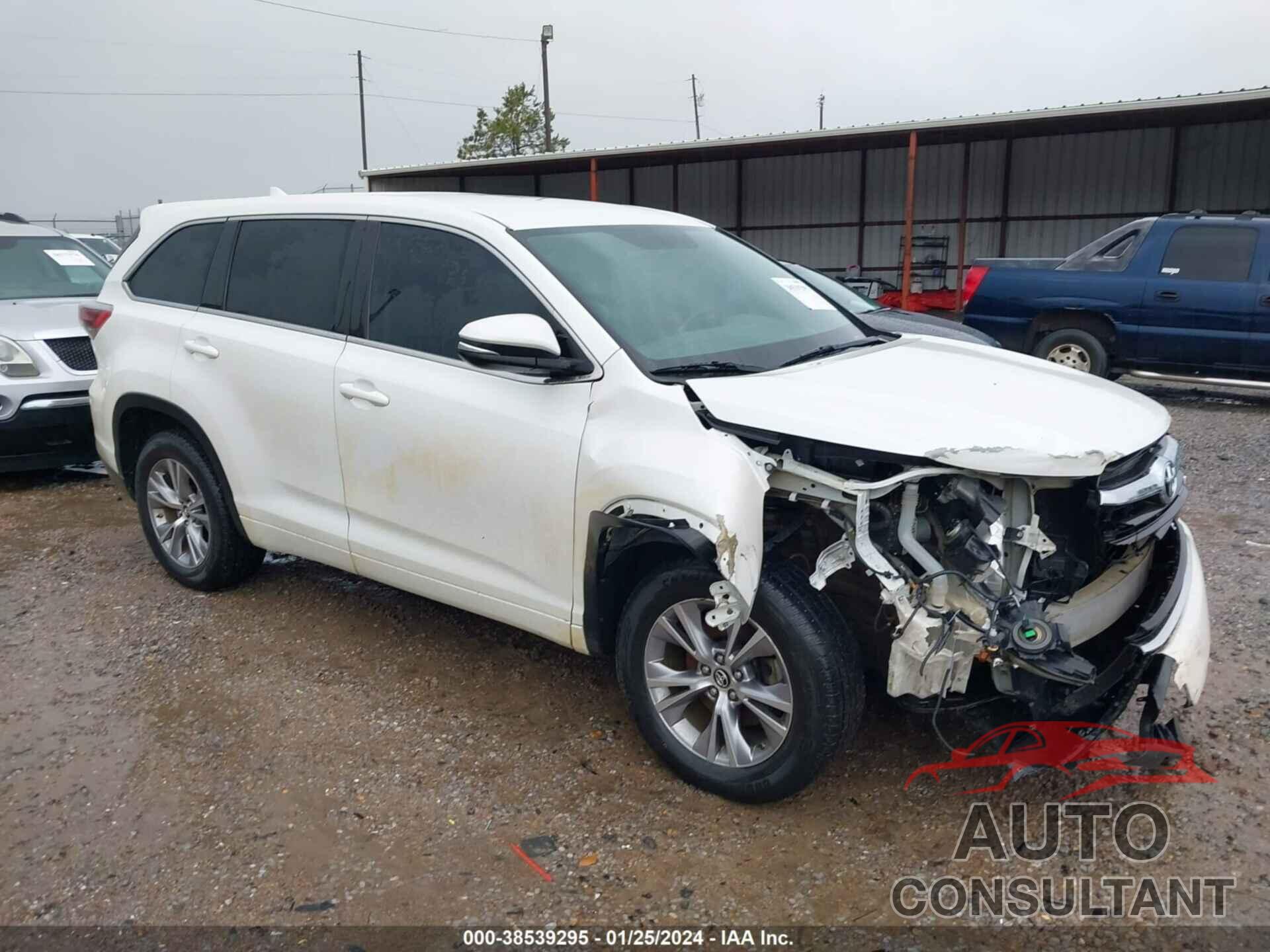 TOYOTA HIGHLANDER 2016 - 5TDZKRFH6GS176335