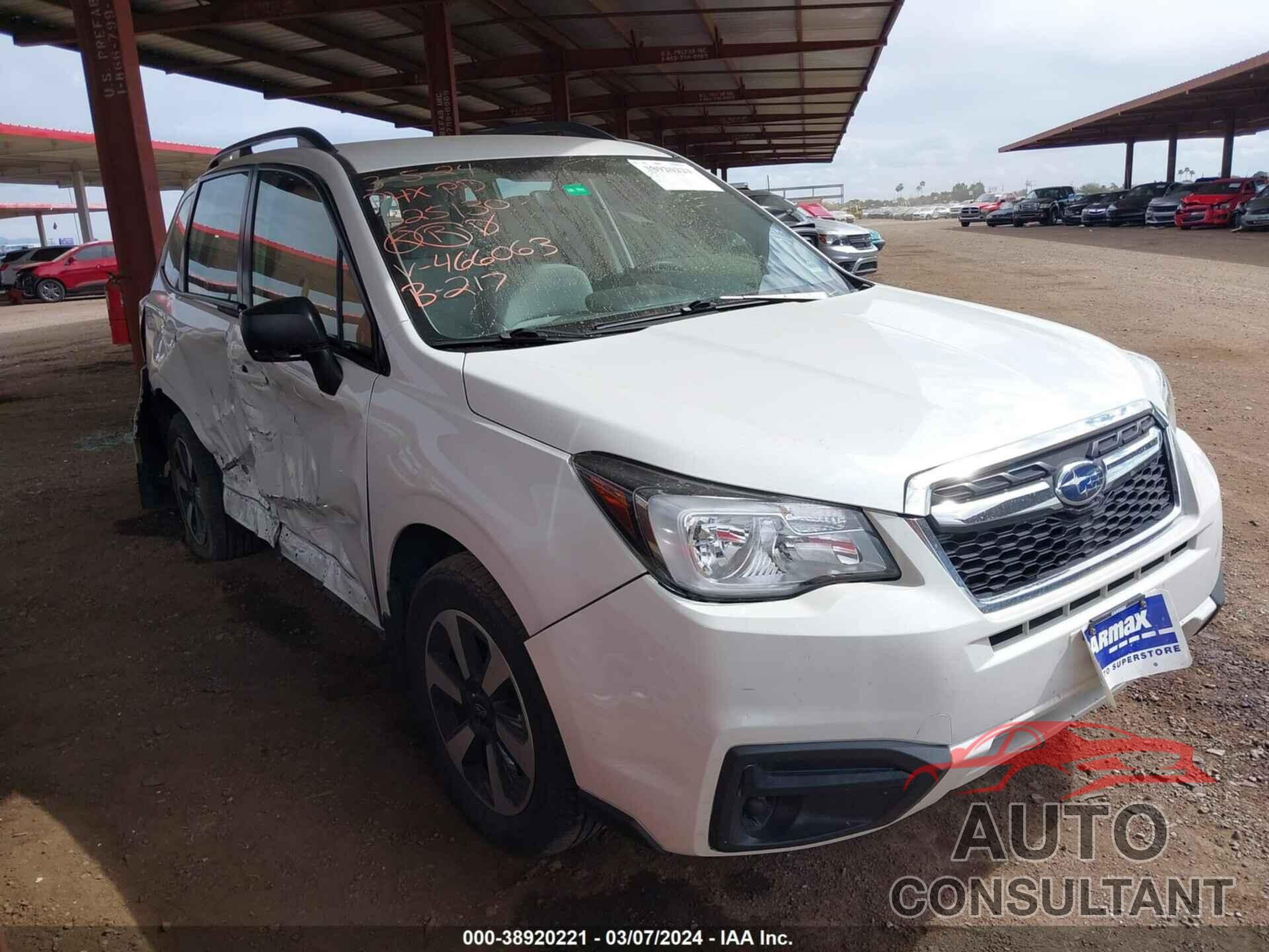 SUBARU FORESTER 2018 - JF2SJABC7JH466063