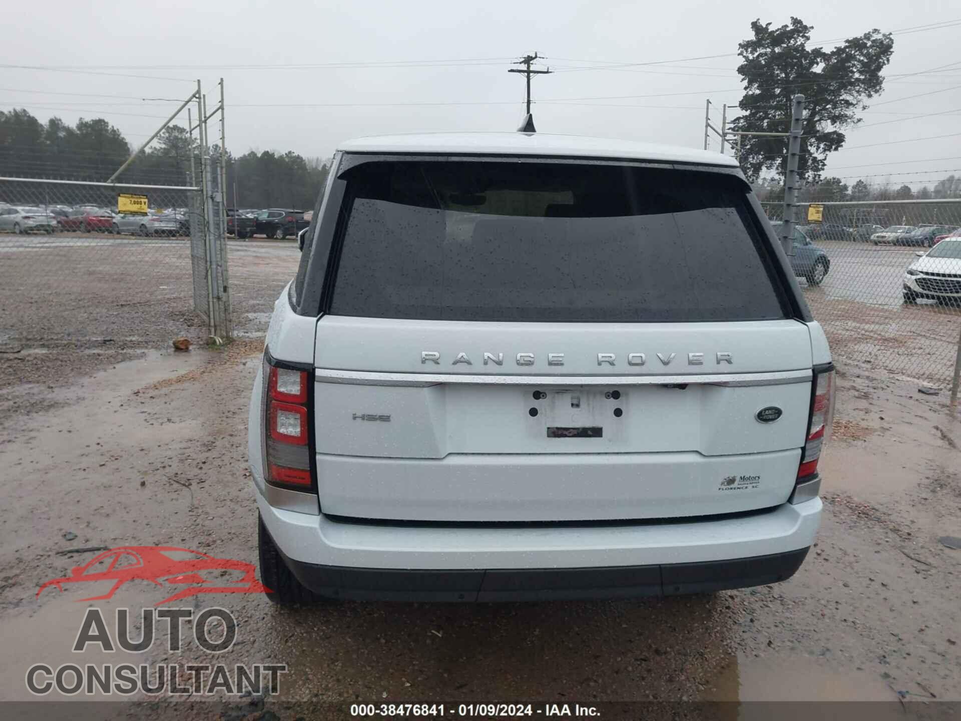 LAND ROVER RANGE ROVER 2017 - SALGS2FV5HA327726