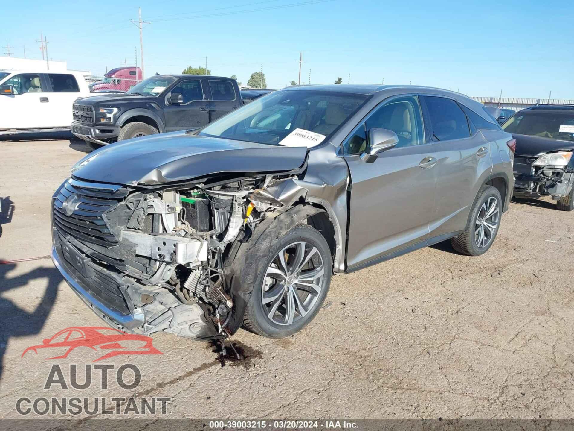 LEXUS RX 2017 - 2T2ZZMCA6HC041464