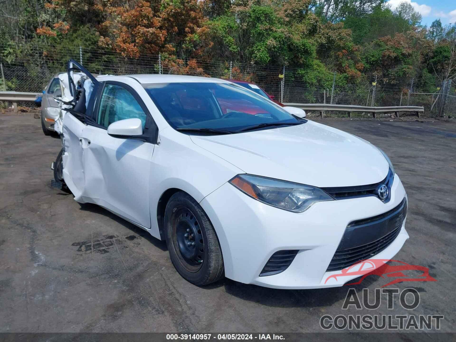 TOYOTA COROLLA 2016 - 2T1BURHE5GC632333