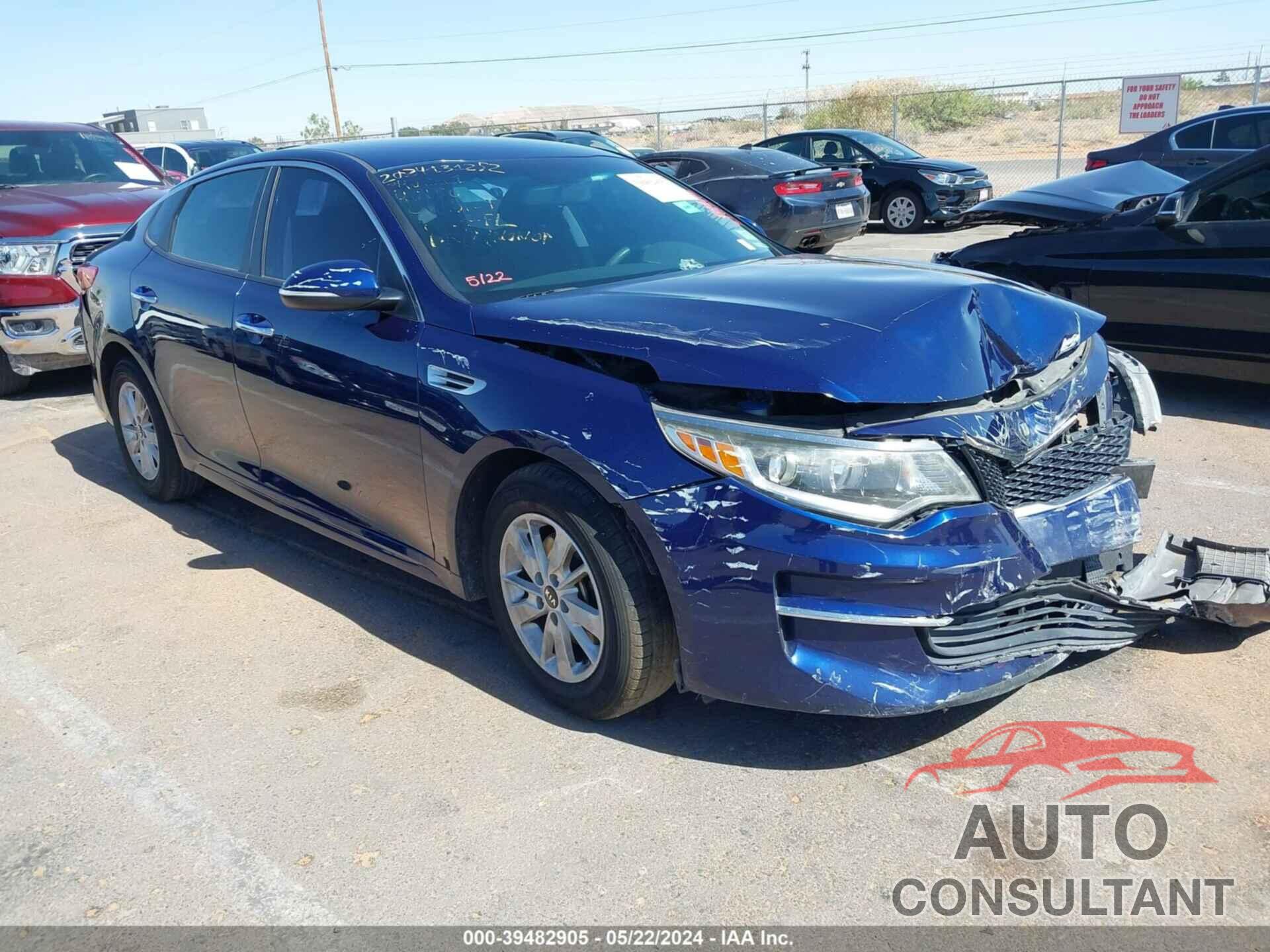 KIA OPTIMA 2018 - 5XXGT4L3XJG192160
